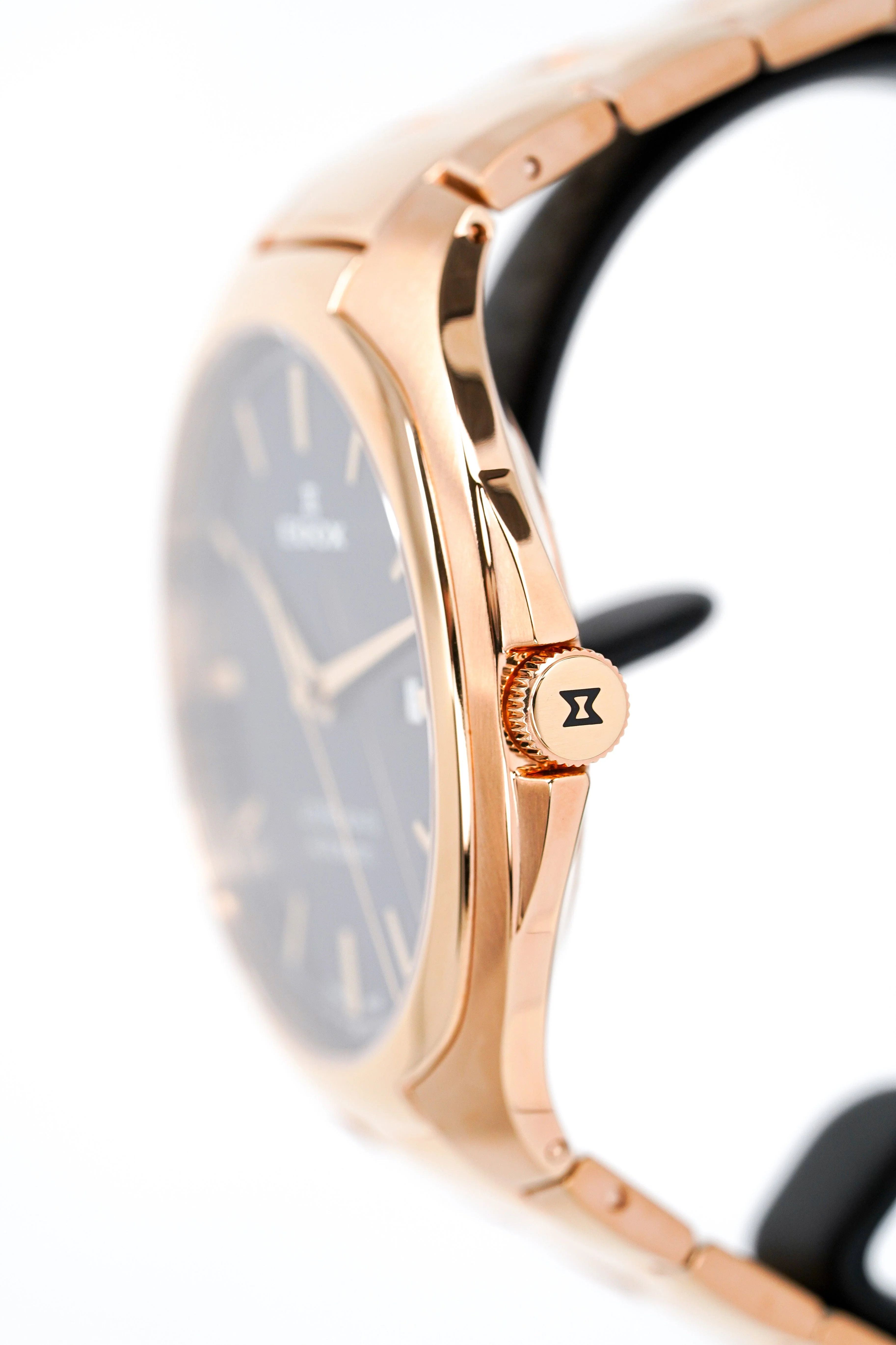 Edox Men's Automatic Watch Les Bèmonts Ultra Slim Blue Rose Gold 42mm - Image 7