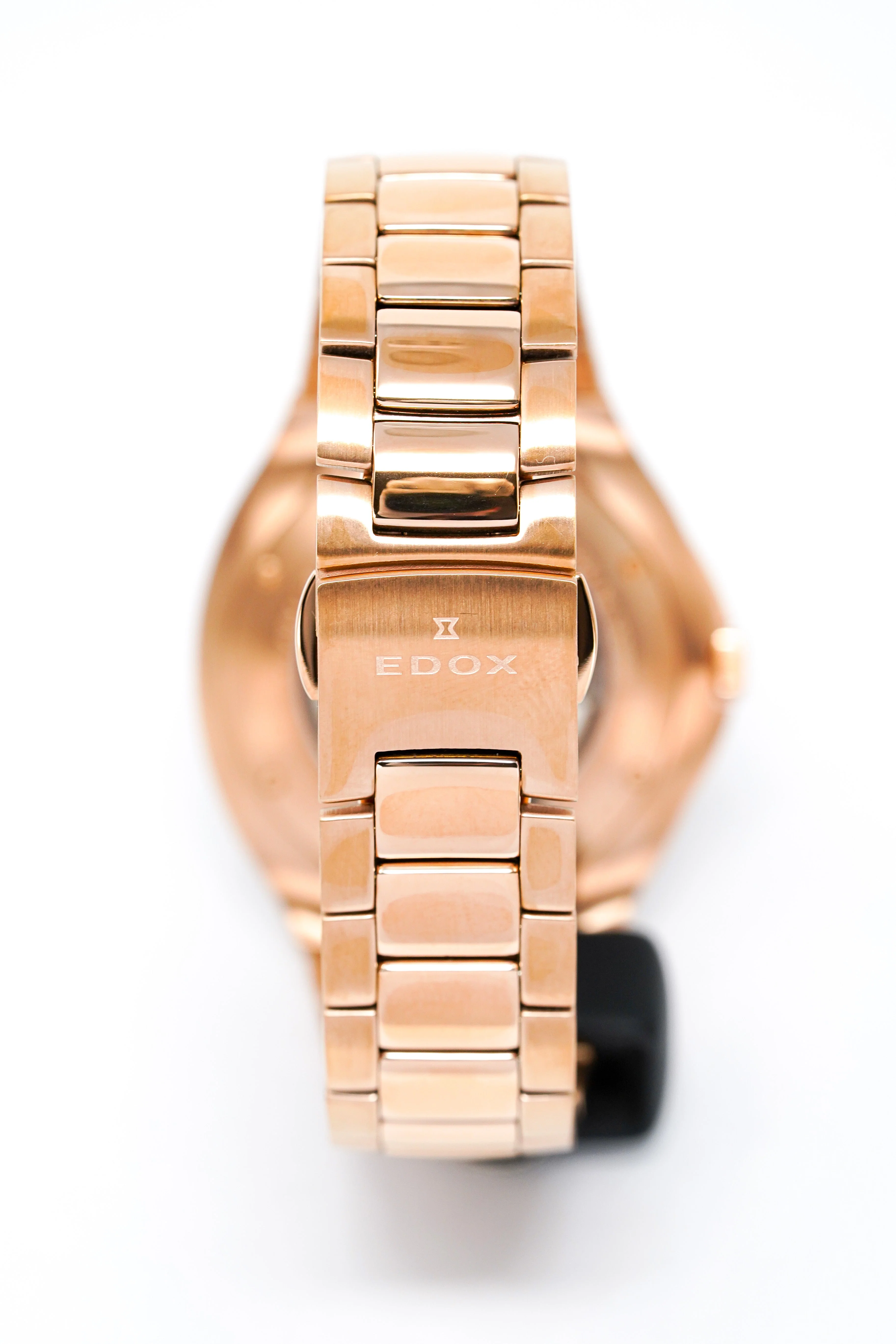 Edox Men's Automatic Watch Les Bèmonts Ultra Slim Blue Rose Gold 42mm - Image 9