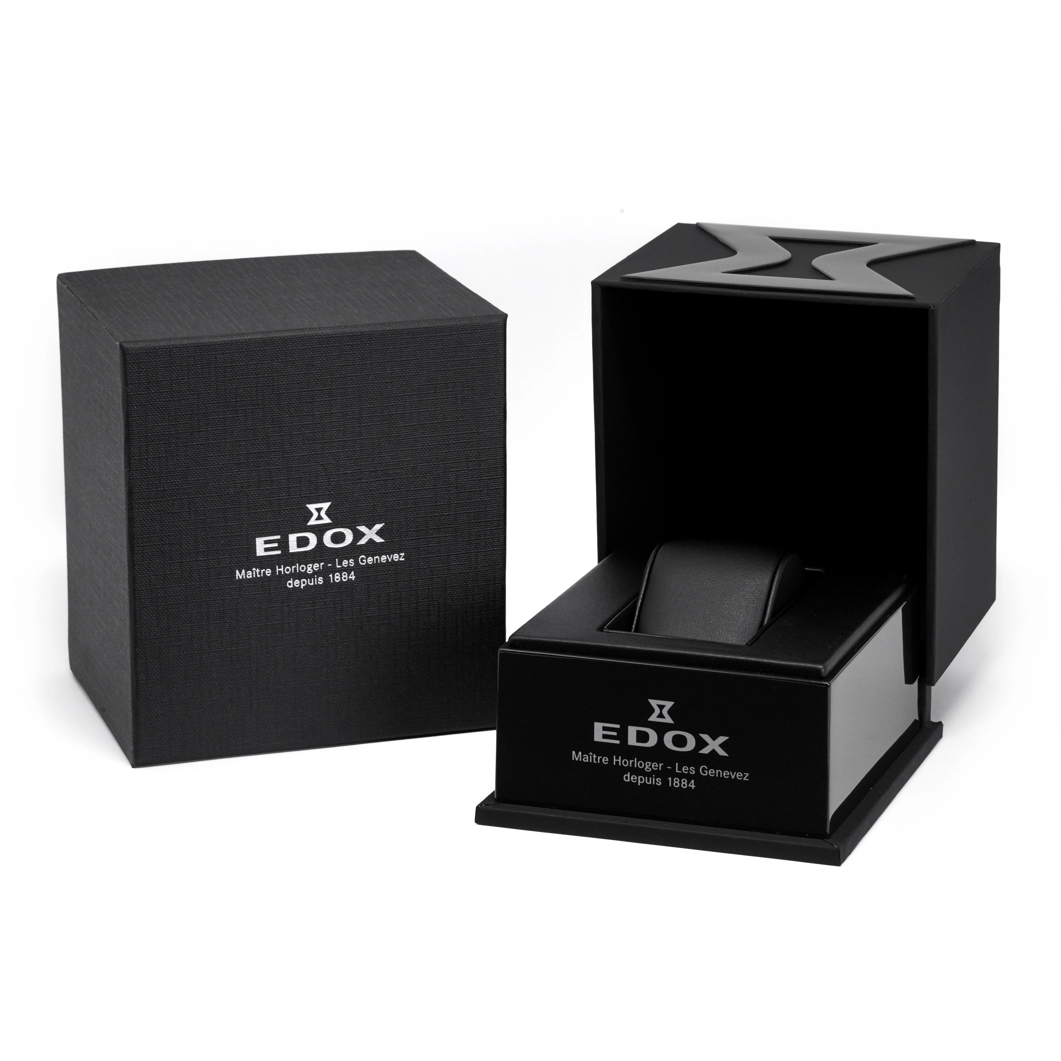 Edox Men's Automatic Watch Les Bèmonts Ultra Slim Silver Rose Gold 42mm 80114 37R AIR - Image 10