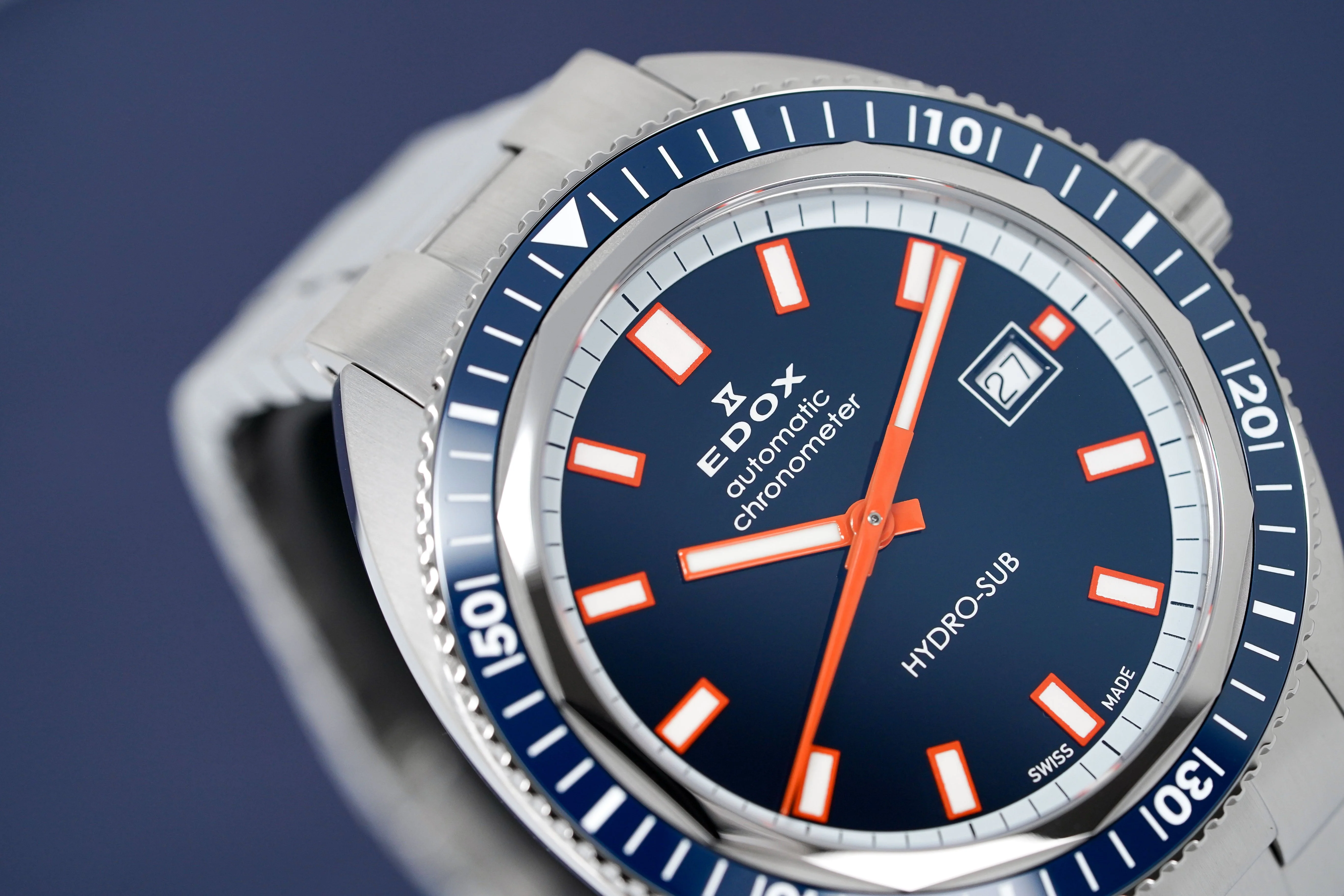 Edox Watch Hydro-Sub 1965 Chronometer Limited Edition Blue - Image 4