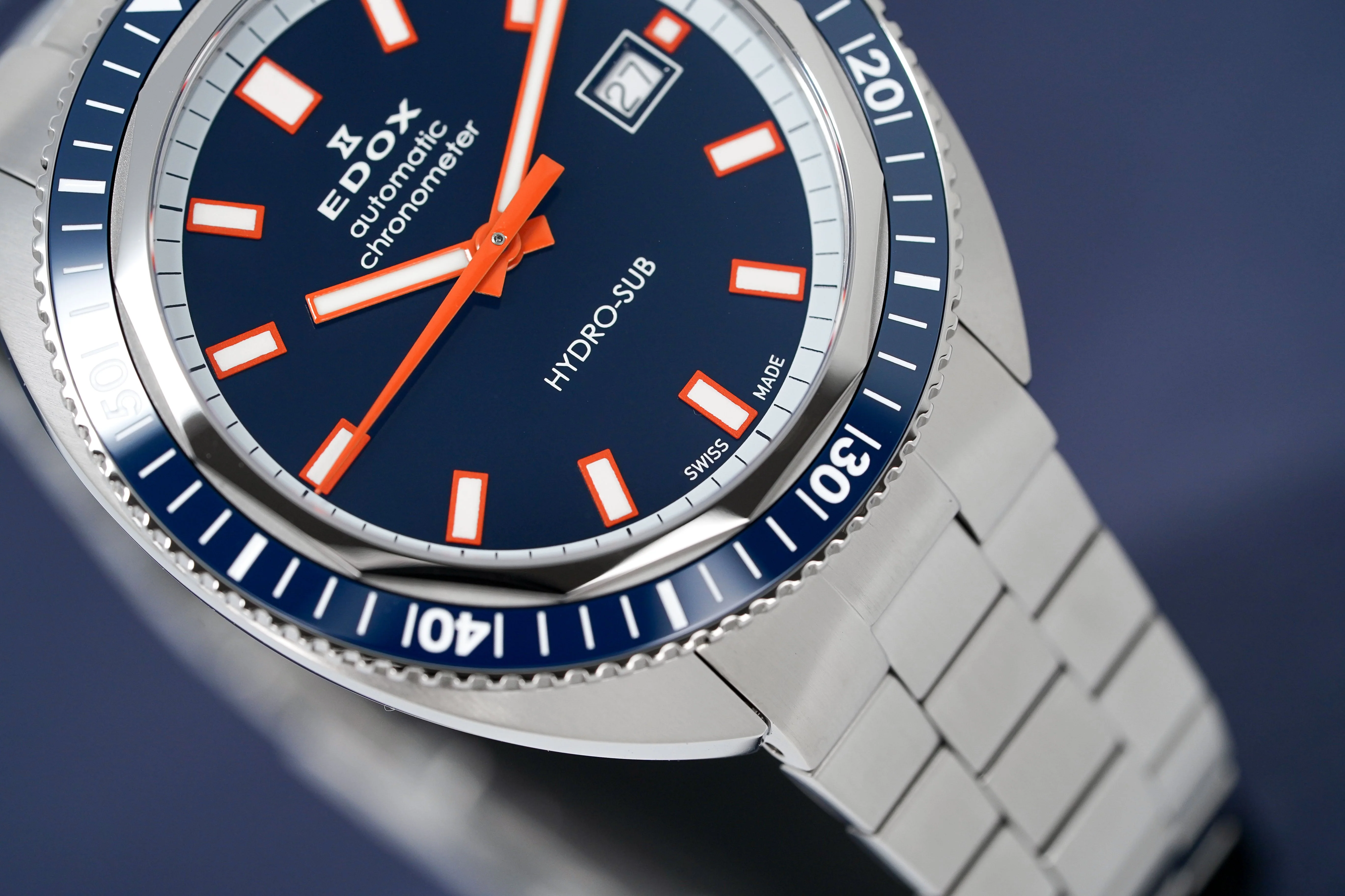 Edox Watch Hydro-Sub 1965 Chronometer Limited Edition Blue - Image 9