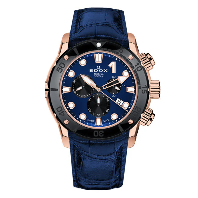 Edox Men's Watch CO-1 Chronograph Blue