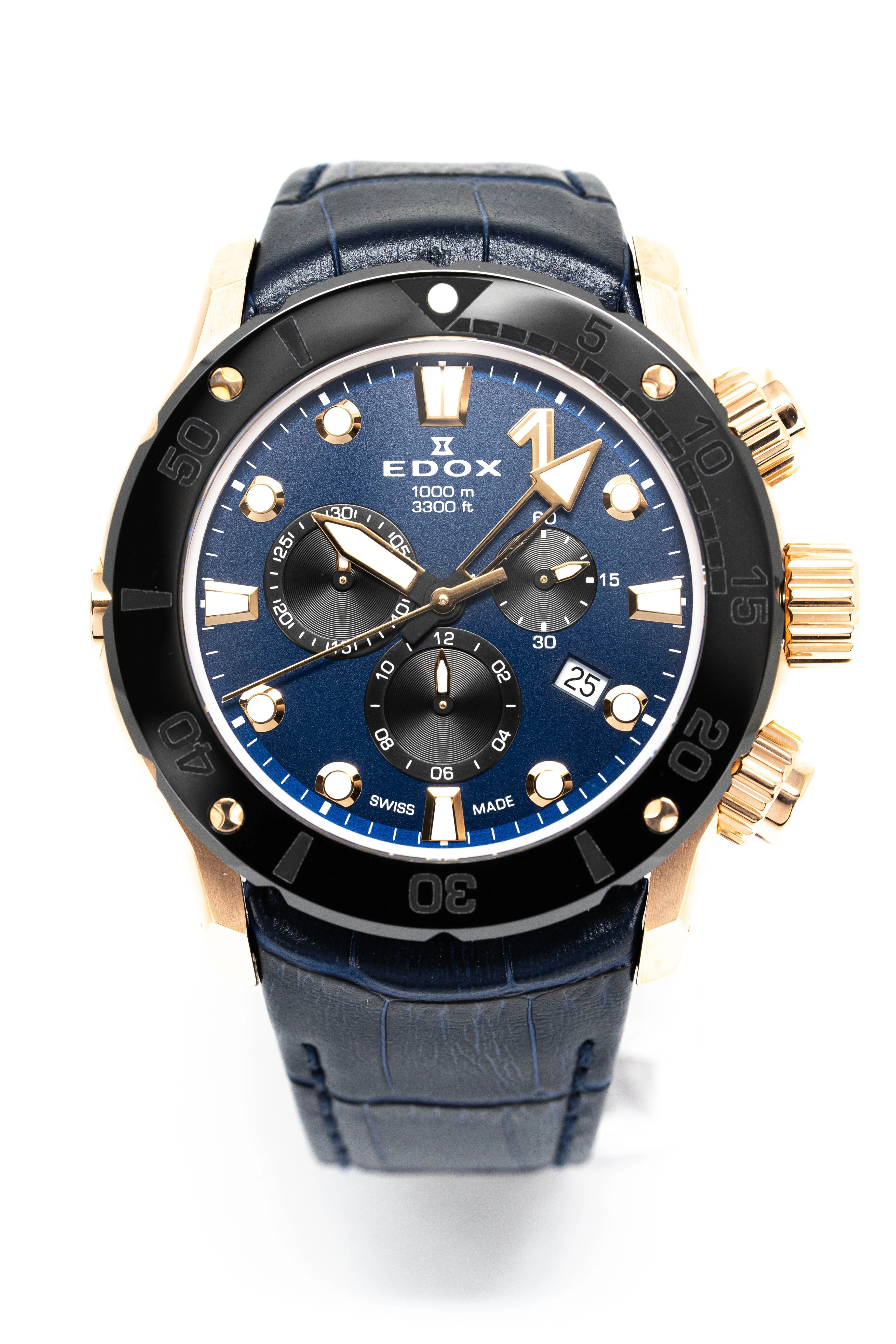 Edox Men's Watch CO-1 Chronograph Blue - Image 7
