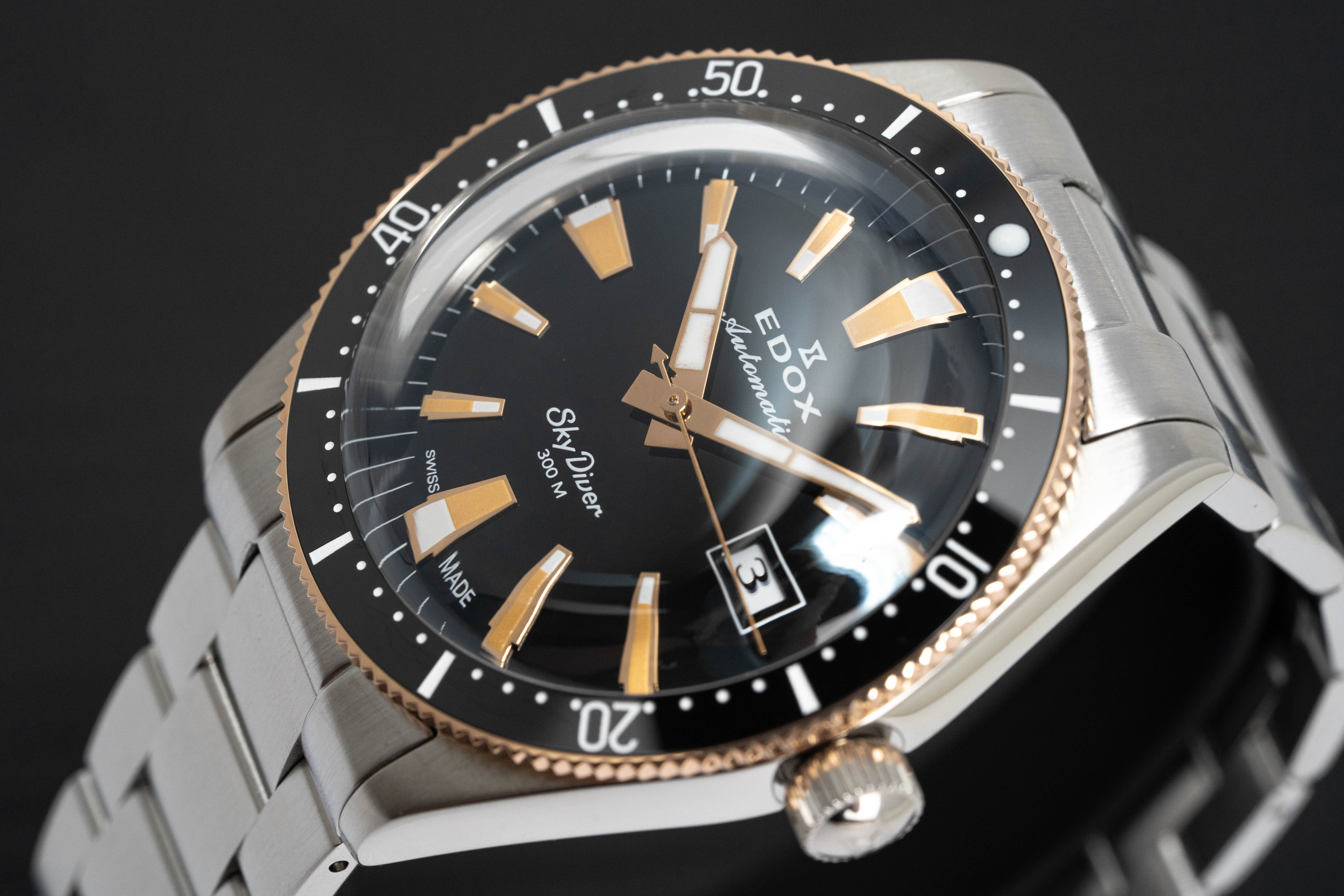 Edox Men's Watch Limited Edition Sky Diver Automatic Black - Image 3