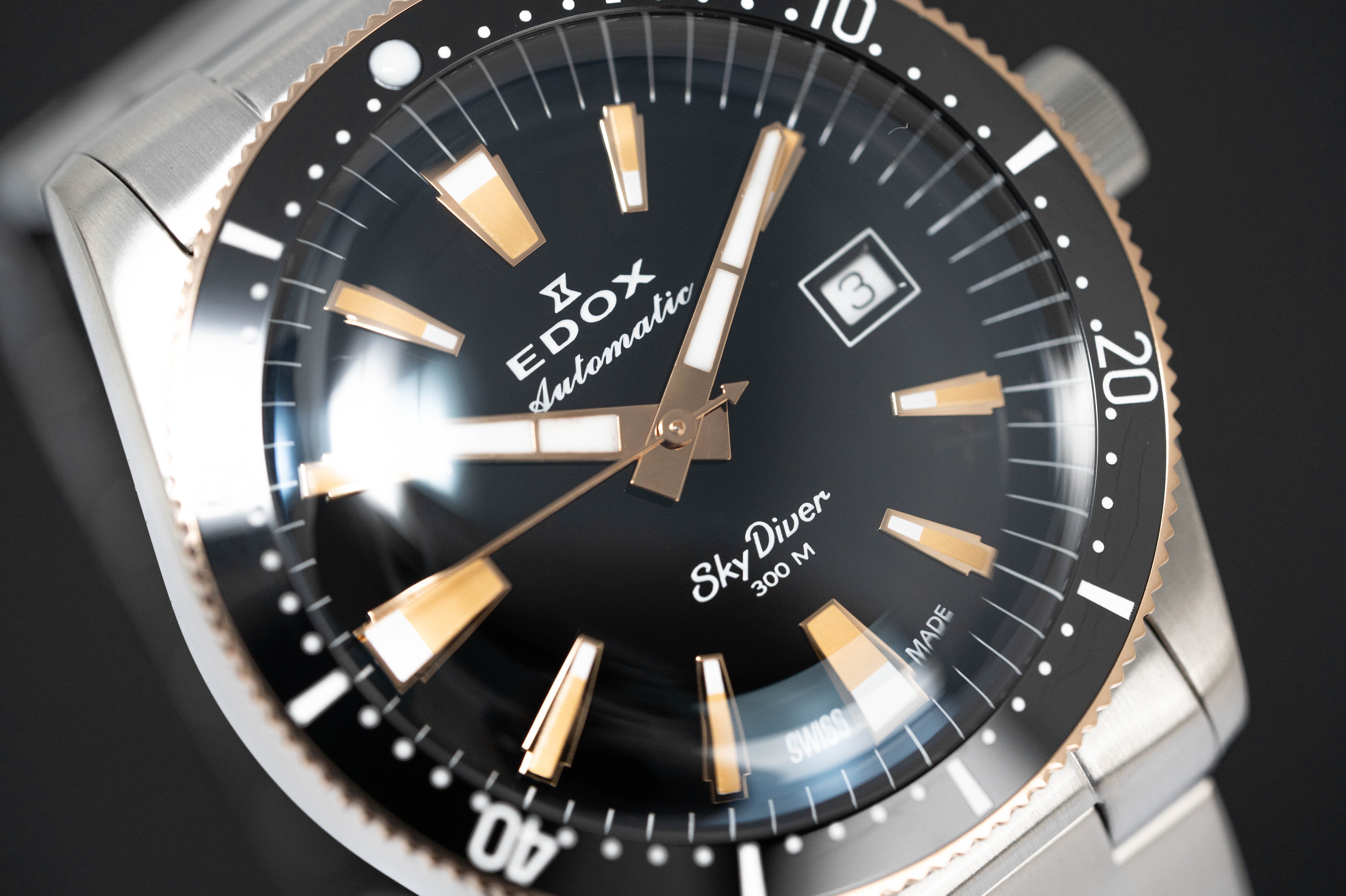 Edox Men's Watch Limited Edition Sky Diver Automatic Black - Image 4