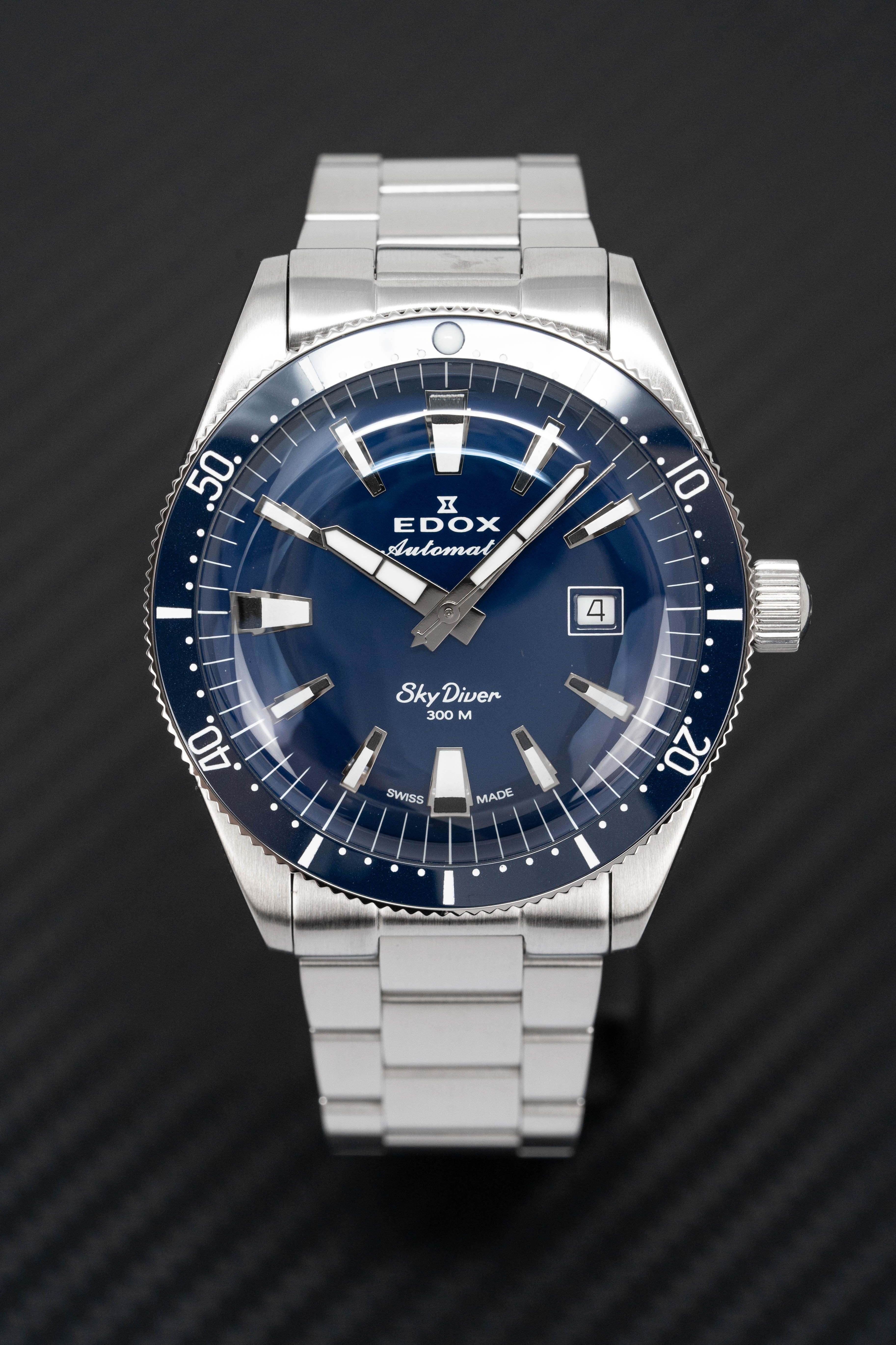 Edox Men's Watch Limited Edition Sky Diver Automatic Blue - Image 7
