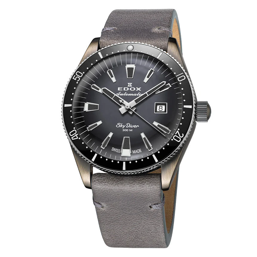 Edox Men's Watch Limited Edition Sky Diver Automatic Grey
