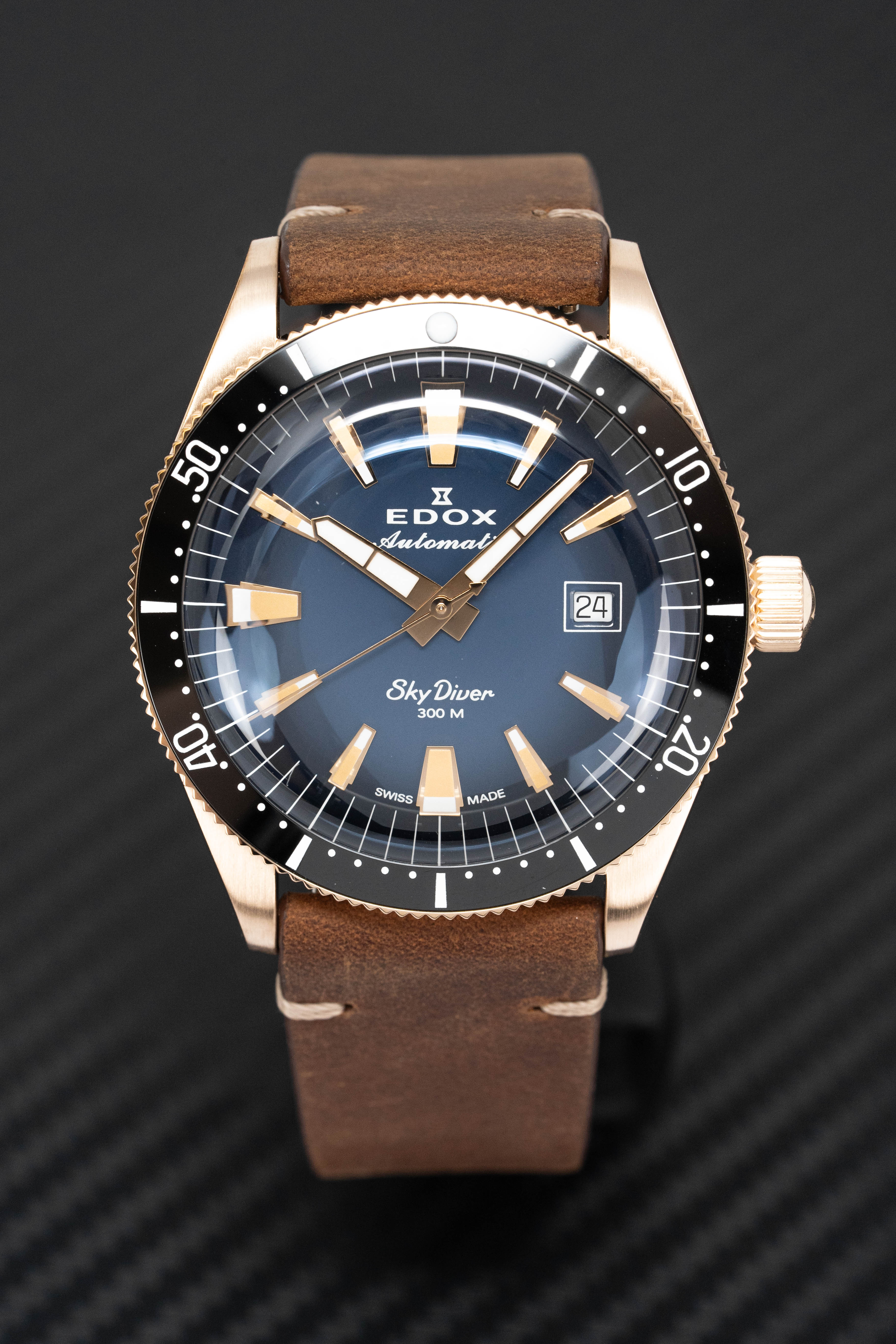 Edox Men's Watch Limited Edition Sky Diver Automatic Bronze - Image 7