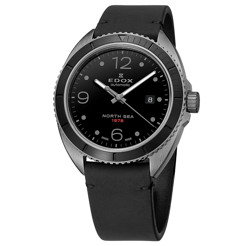 Edox Watch North Sea 1978 Special Edition Black PVD