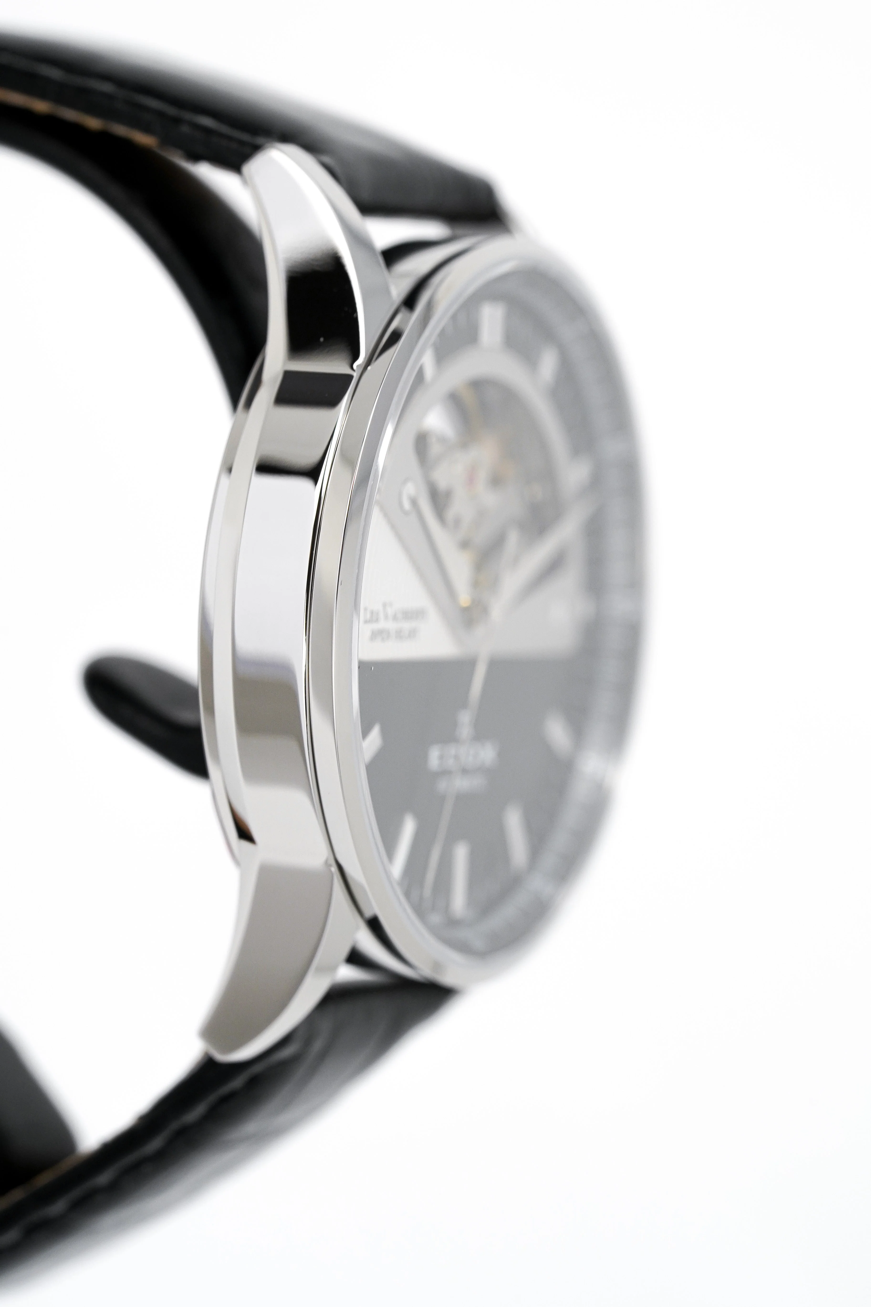 Edox Women's Automatic Watch Les Vauberts Open Heart 37mm Black - Image 8