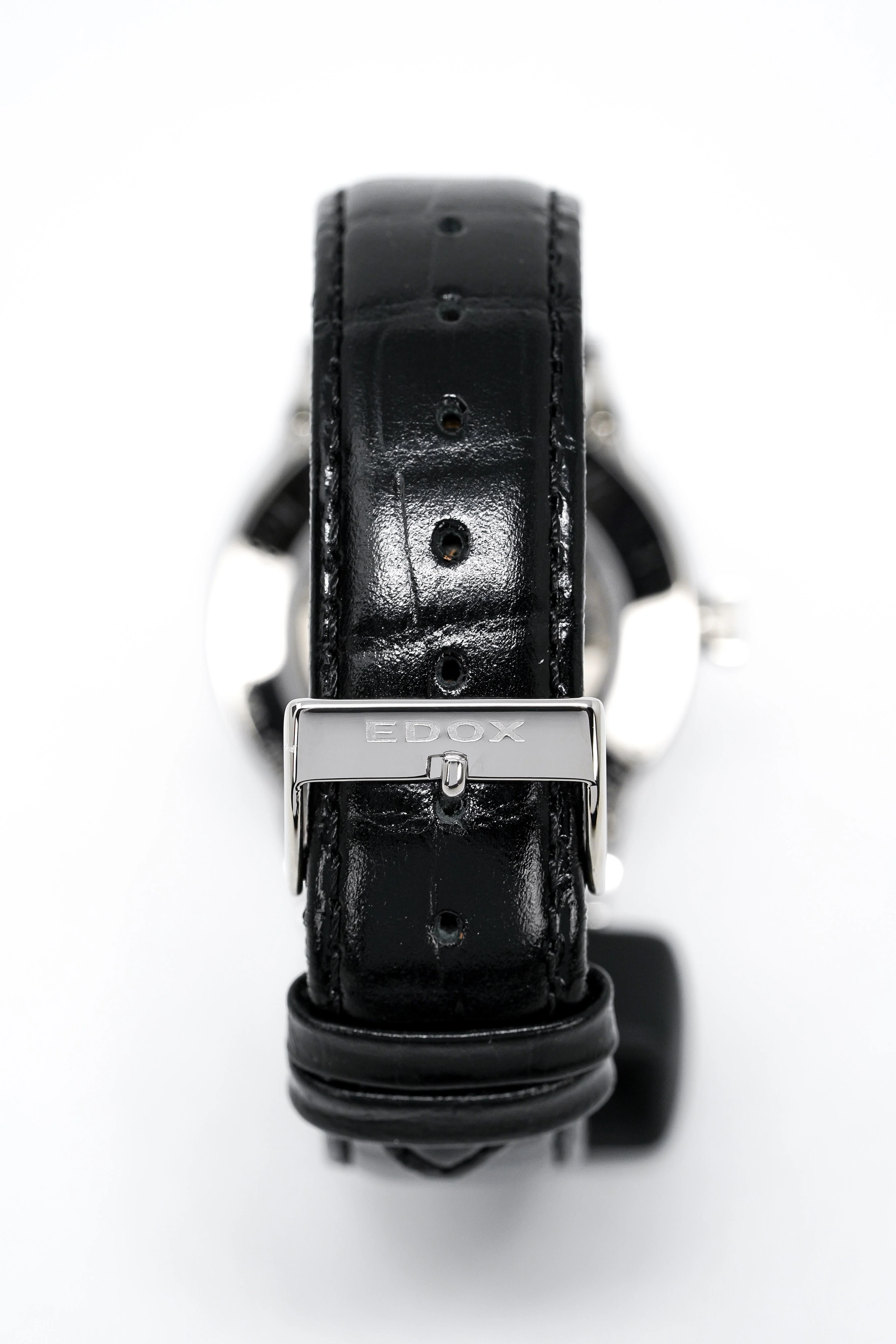 Edox Women's Automatic Watch Les Vauberts Open Heart 37mm Black - Image 9