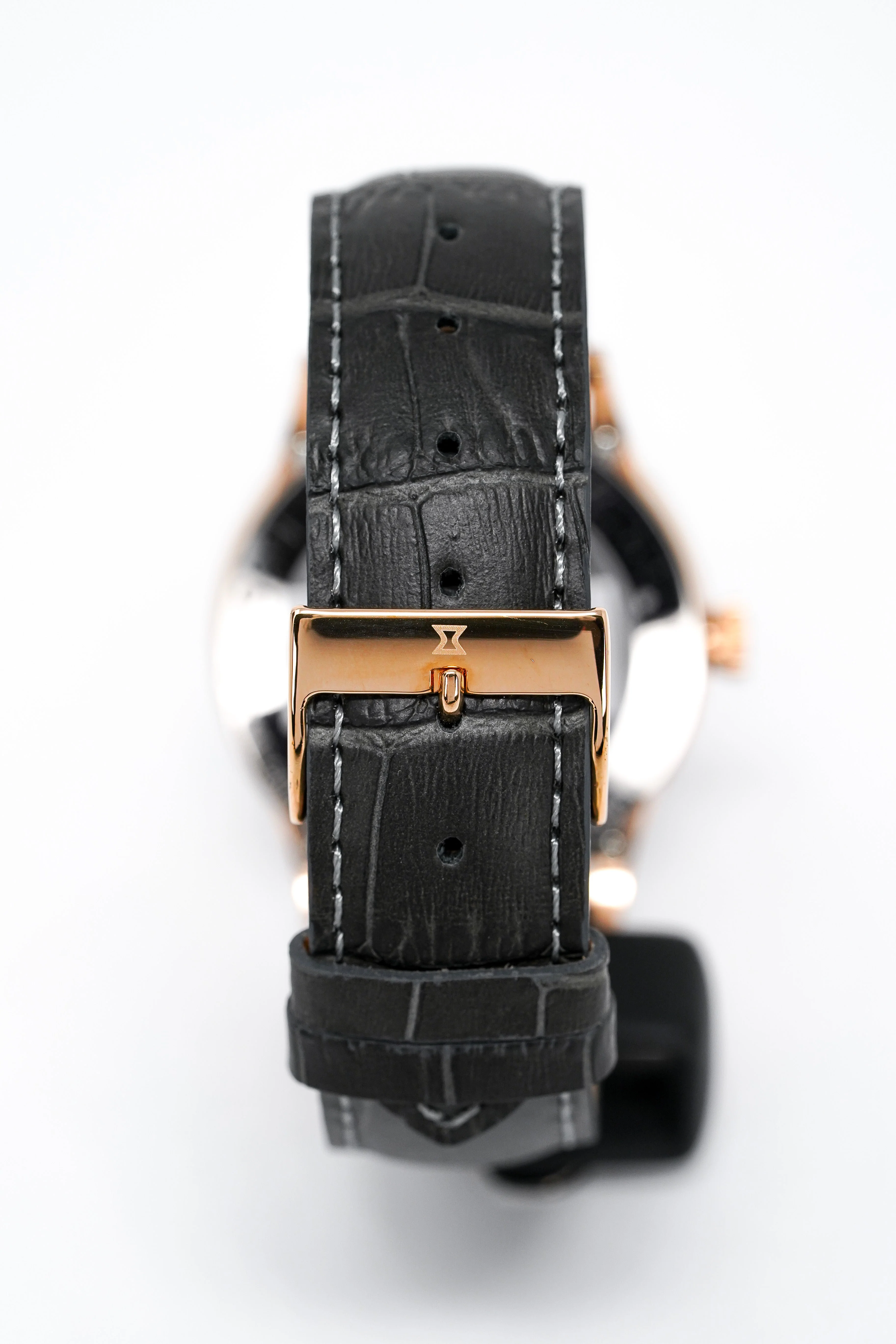 Edox Women's Automatic Watch Les Vauberts Open Heart 37mm Black Rose Gold - Image 9