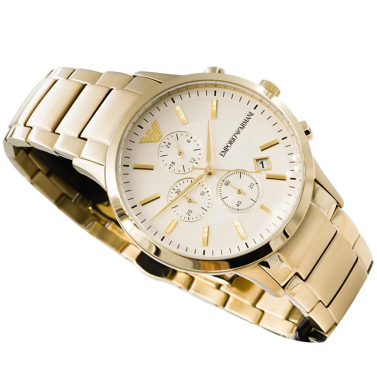 Emporio Armani Men's Chronograph Watch Renato Gold - Image 2