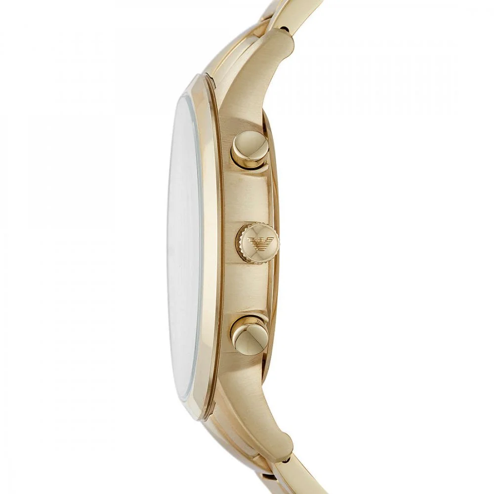 Emporio Armani Men's Chronograph Watch Renato Gold - Image 4