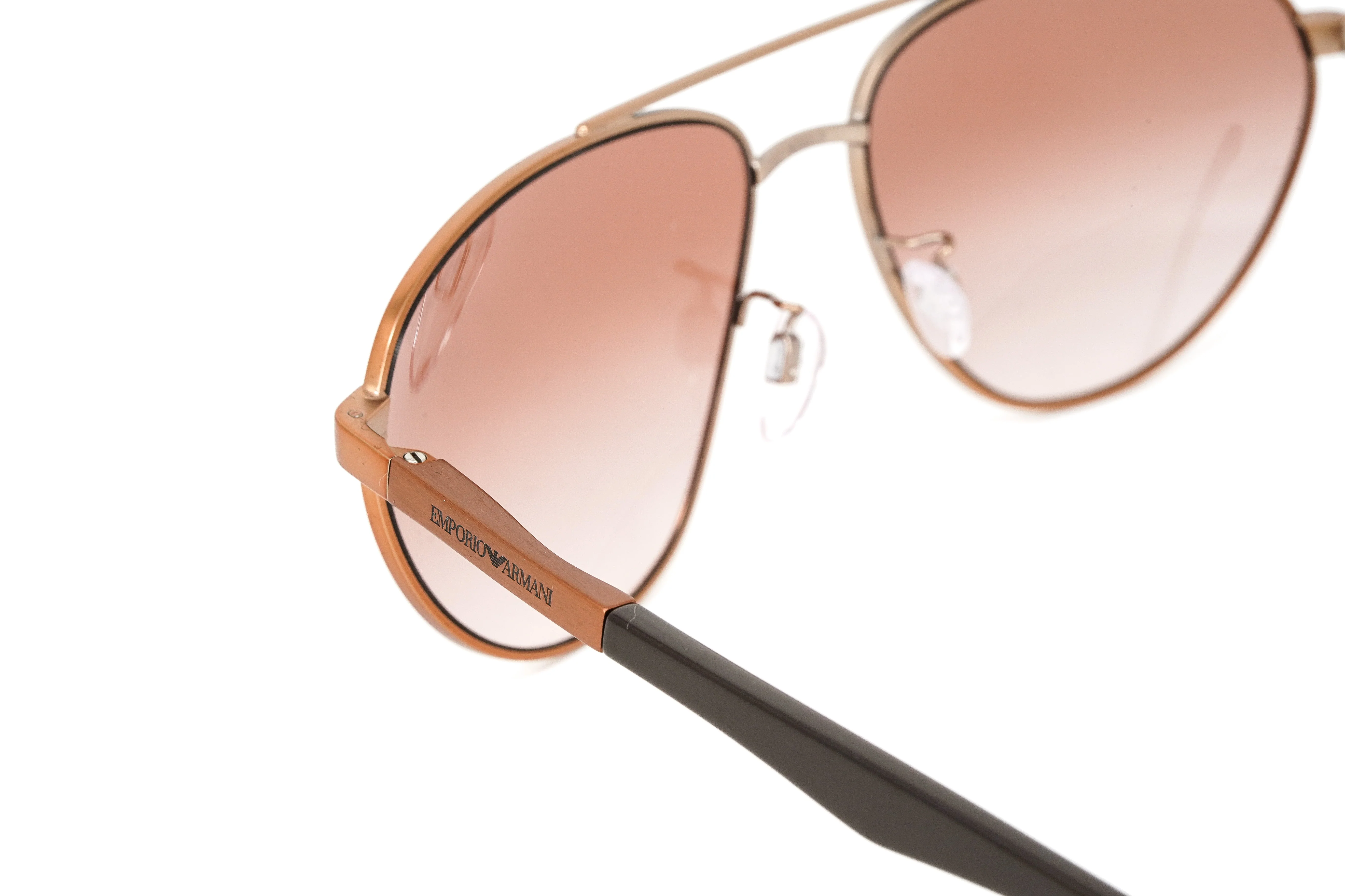 Emporio Armani Men's Sunglasses Flat Top Rose Gold - Image 5