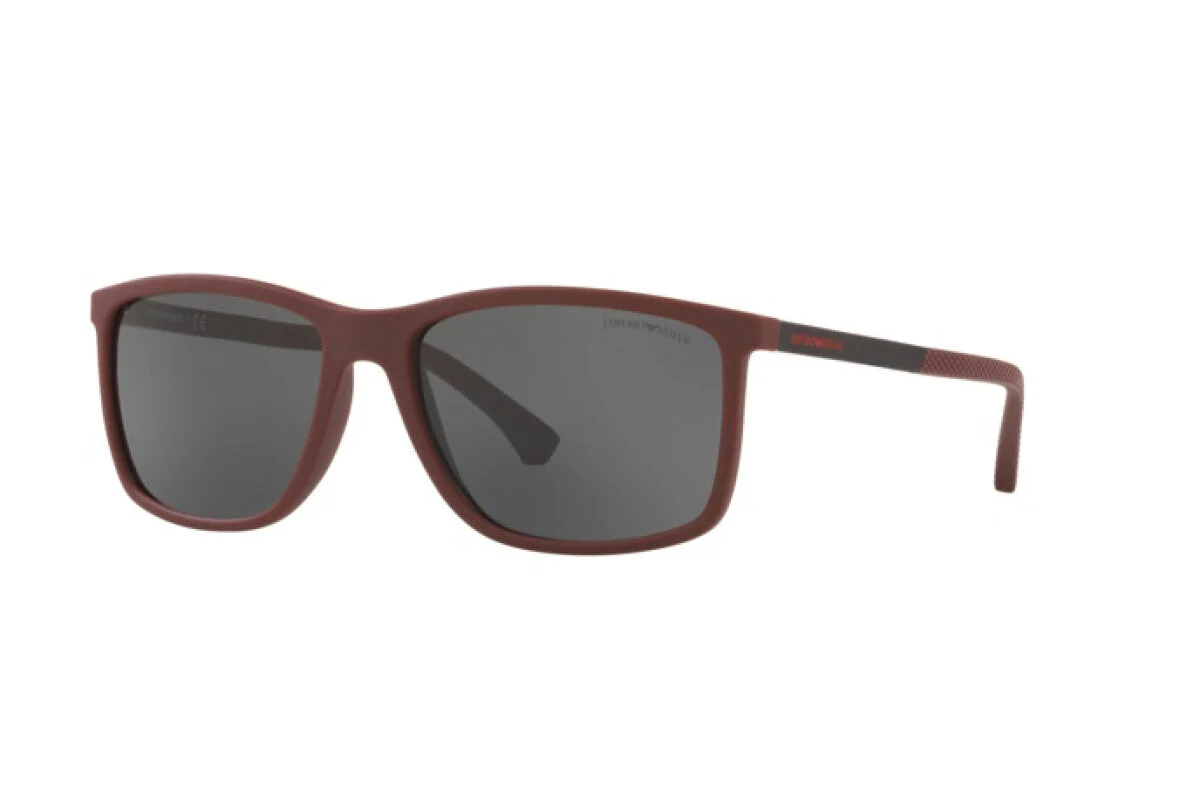 Emporio Armani Men's Sunglasses Rectangular Burgundy