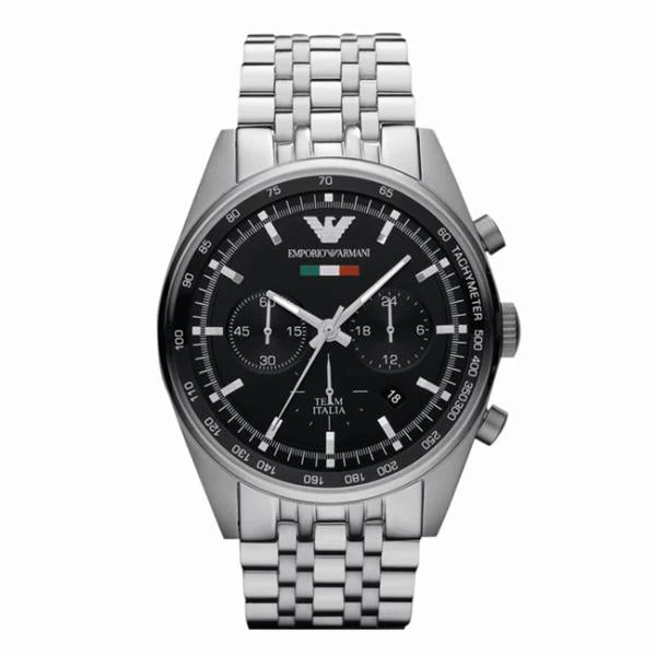 Emporio Armani Men's Team Italia Chronograph Watch Steel