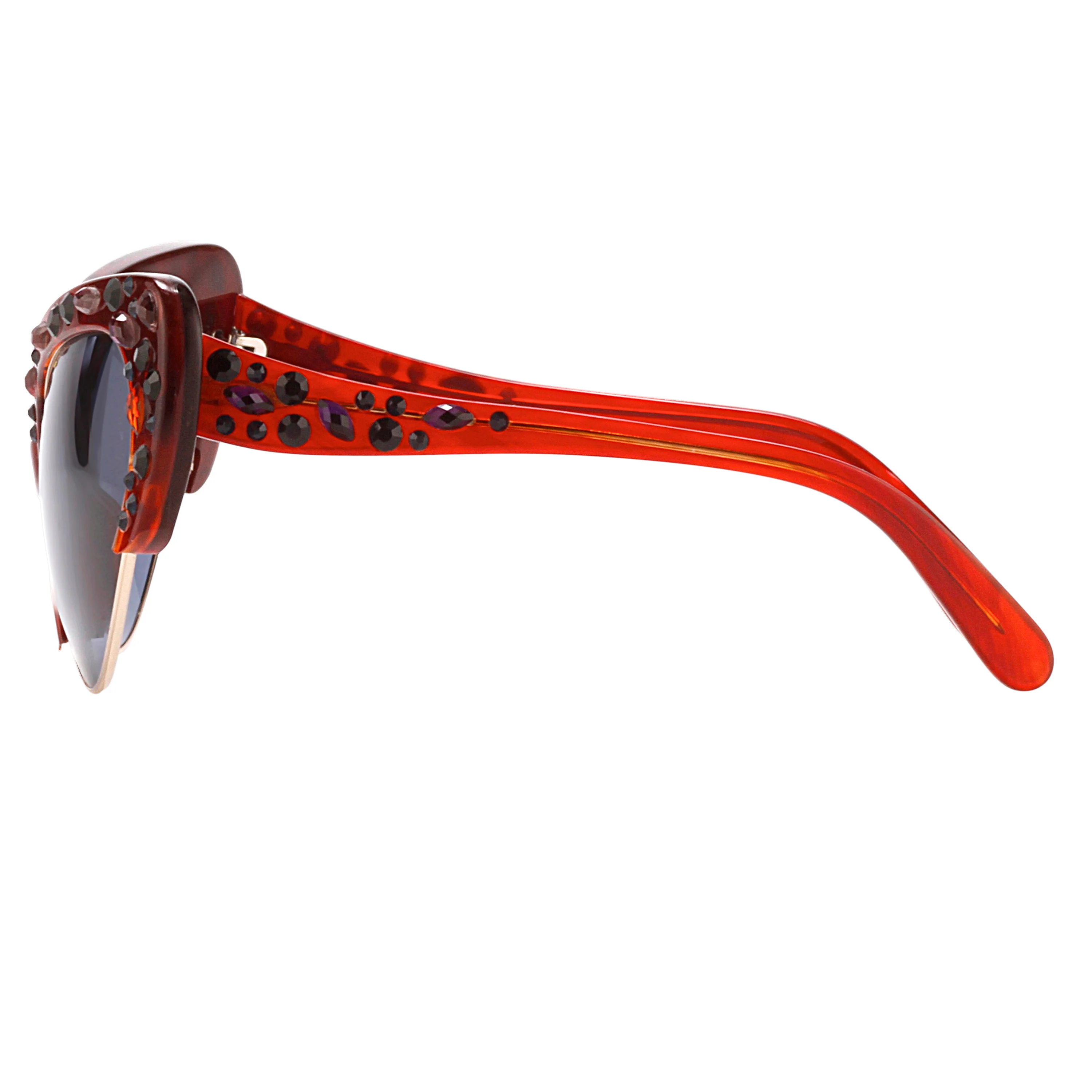 Erdem Ladies Cat Eye Blue Sunglasses - Image 2