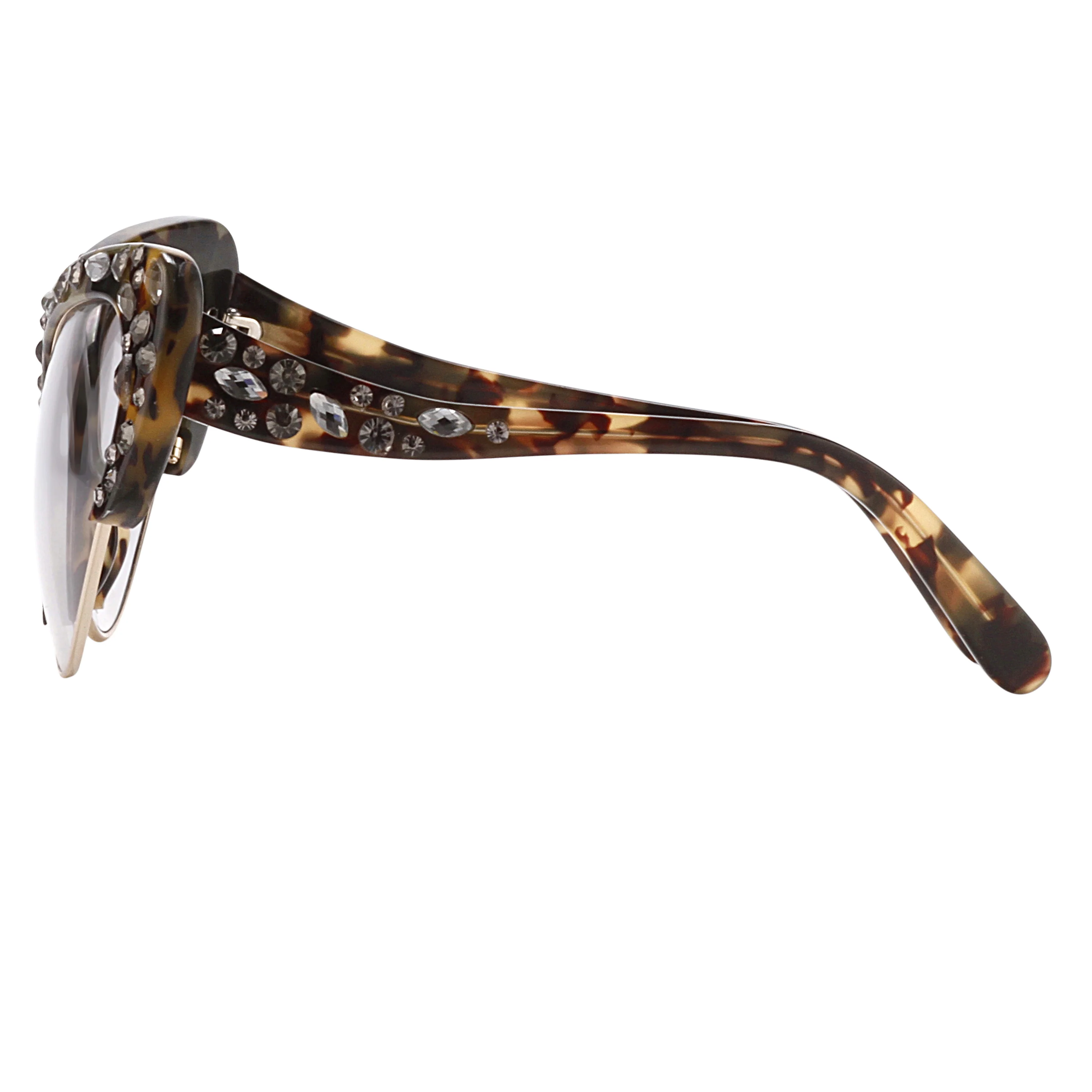 Erdem Ladies Cat Eye Grey Sunglasses - Image 2