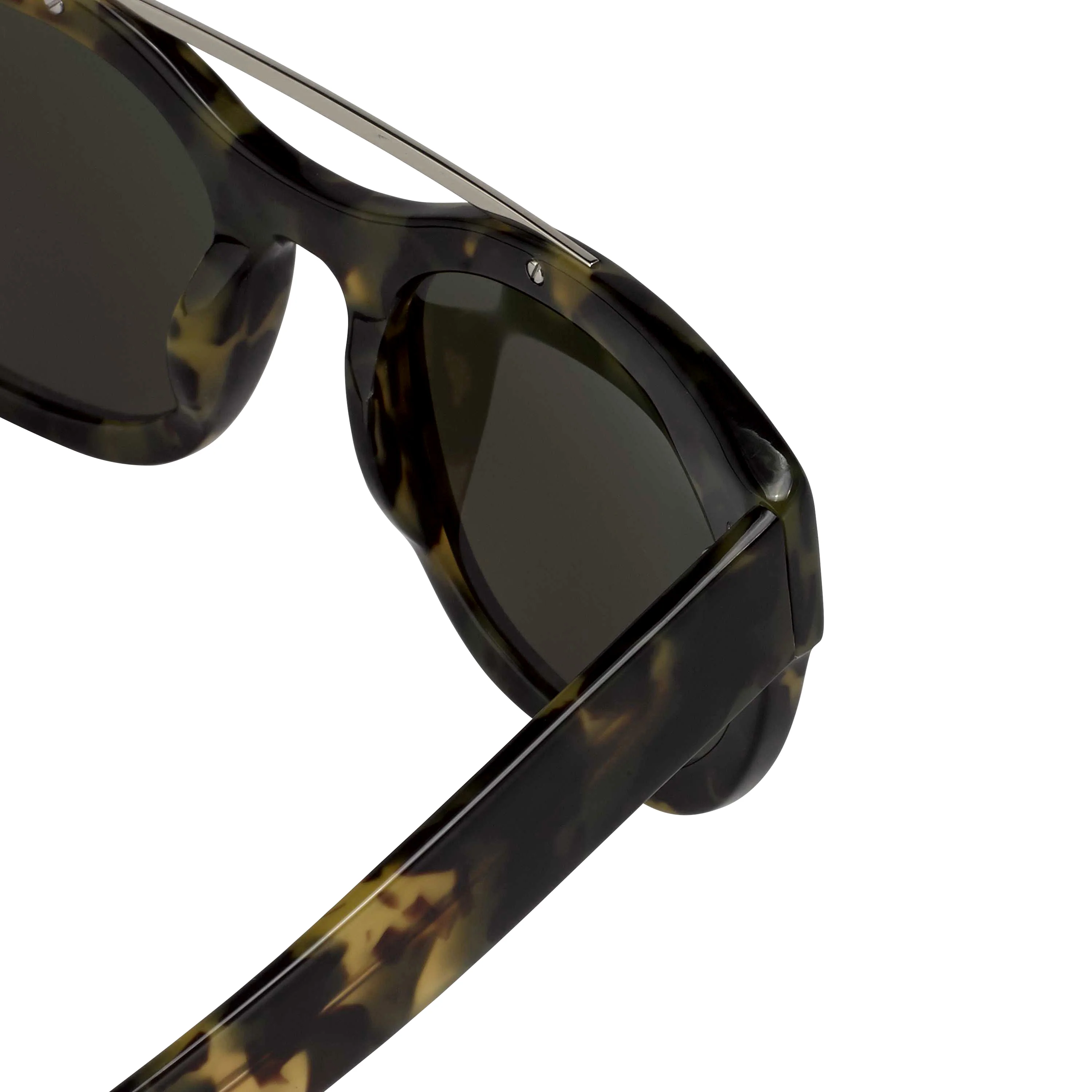 Erdem Unisex Round Green Sunglasses - Image 4