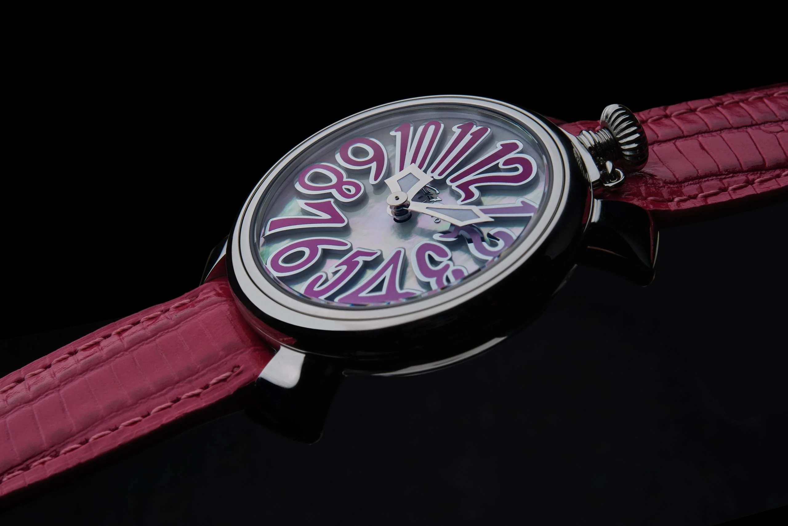 GaGà Milano Ladies Watch Manuale 35mm Steel Fuxia - Image 2