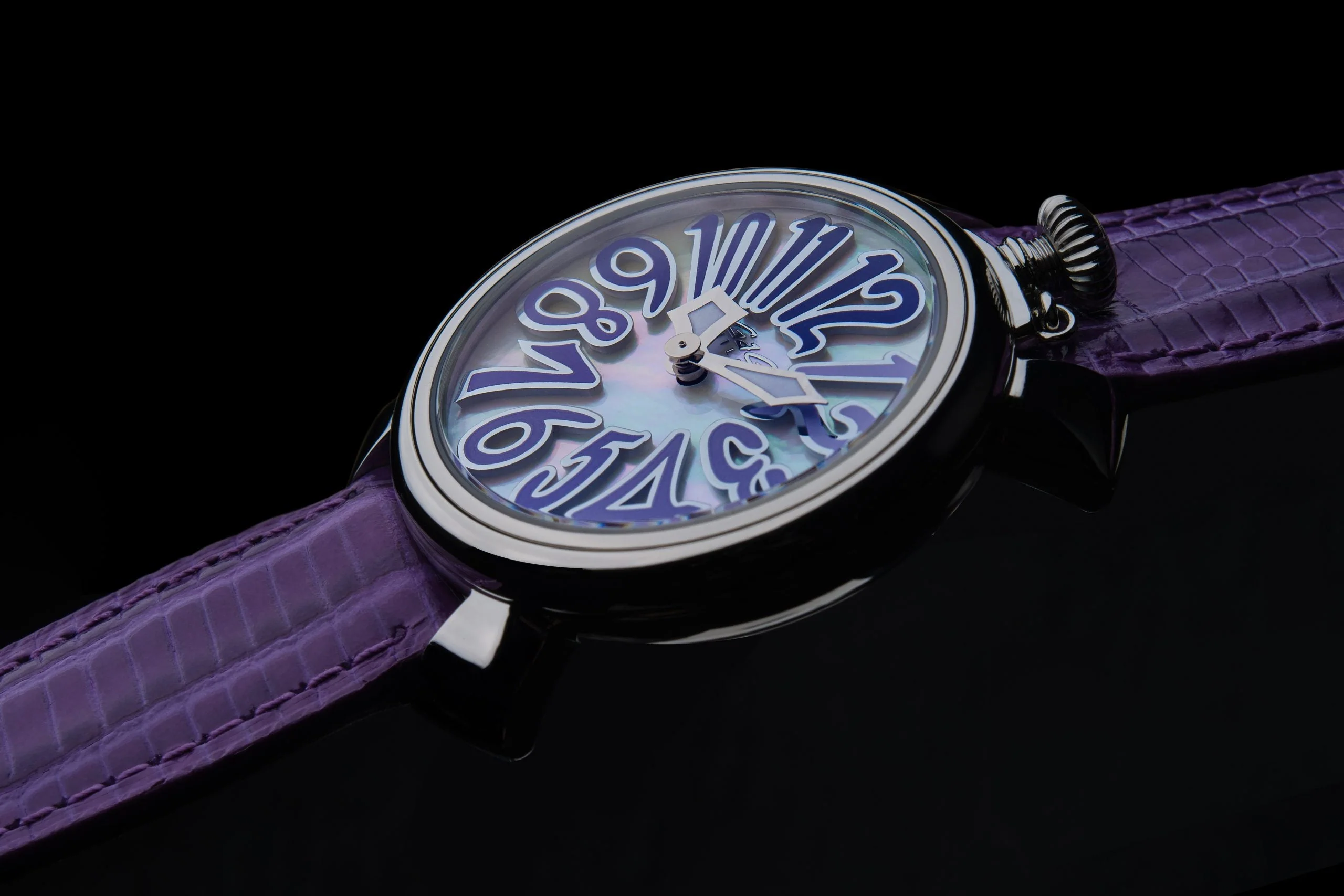 GaGà Milano Ladies Watch Manuale 35mm Steel Purple - Image 2