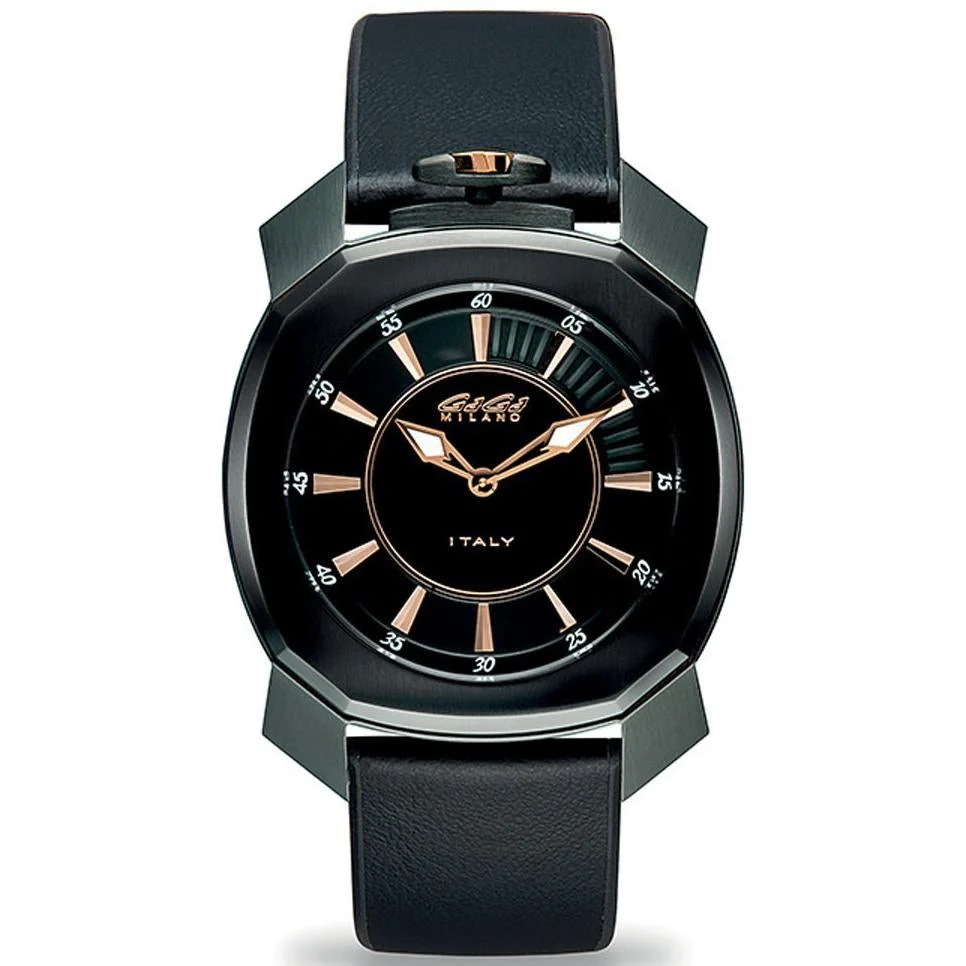 Gaga Milano Men's Black Frame One Watch
