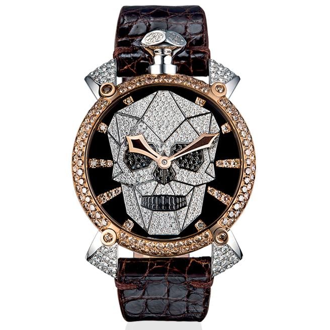 Gaga Milano Men's Black Manuale Bionic Mechanical Watch