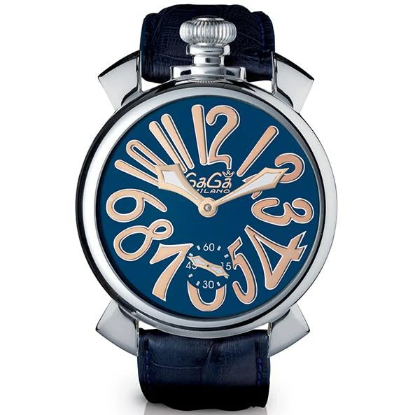 Gaga Milano Men's Black Manuale Mechanical Watch