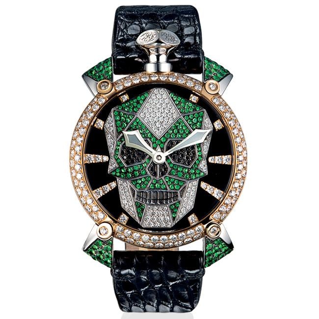Gaga Milano Men's Black Manuale Mechanical Watch