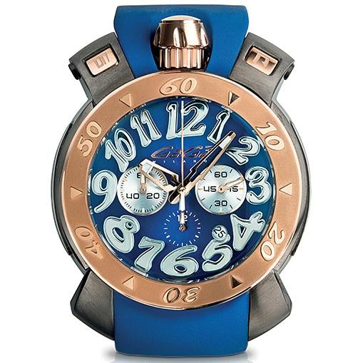 Gaga Milano Men's Blue Chrono Watch