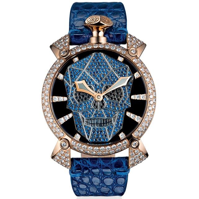 Gaga Milano Men's Blue Manuale Mechanical Watch