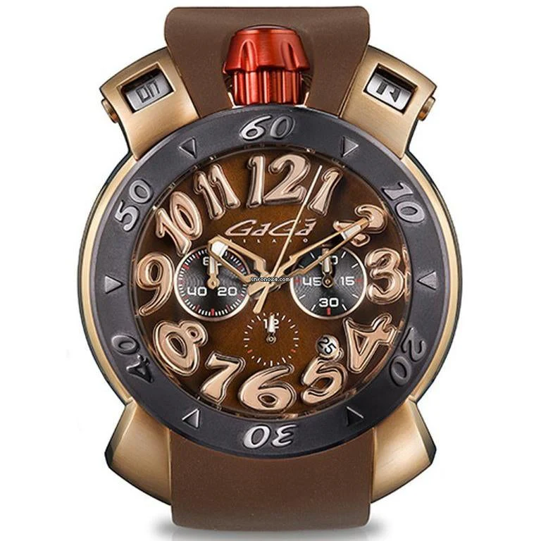 Gaga Milano Men's Brown Chrono Watch