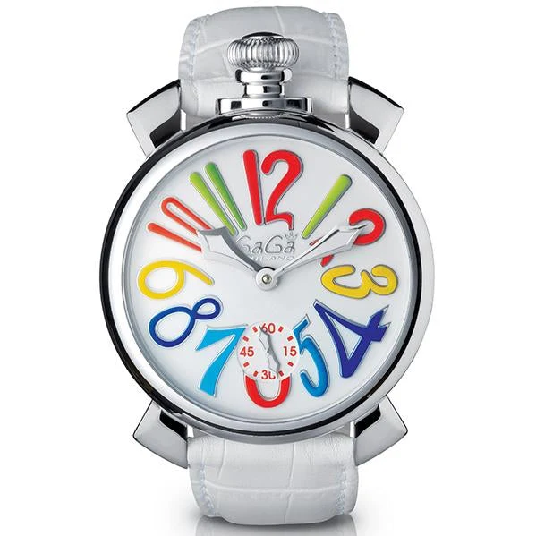 Gaga Milano Men's White Skeleton Mechanical Watch