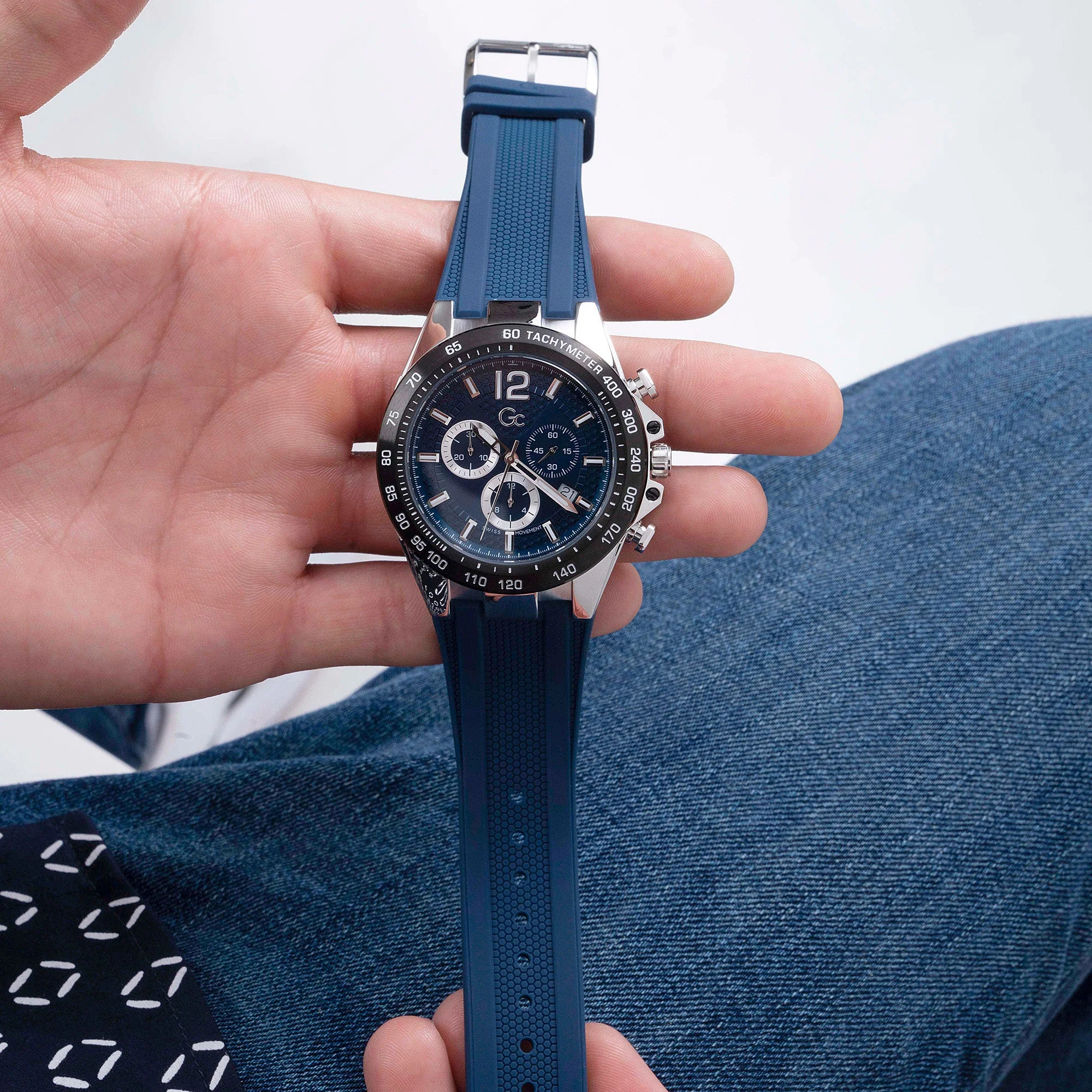 GC Audacious Men's Blue Watch - Image 6