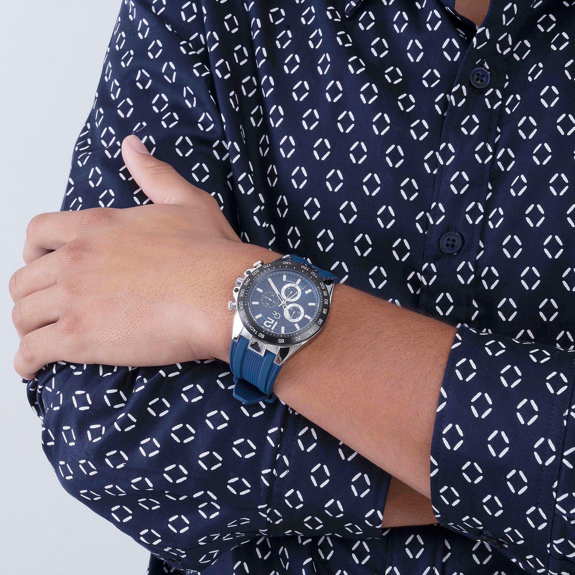 GC Audacious Men's Blue Watch - Image 7