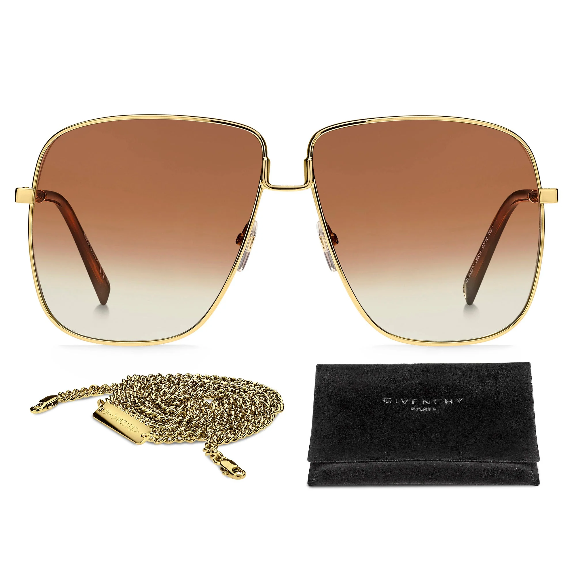 Givenchy GV 7183/S J5G 63HA(GV17) Women's Gold Sunglasses - Image 3