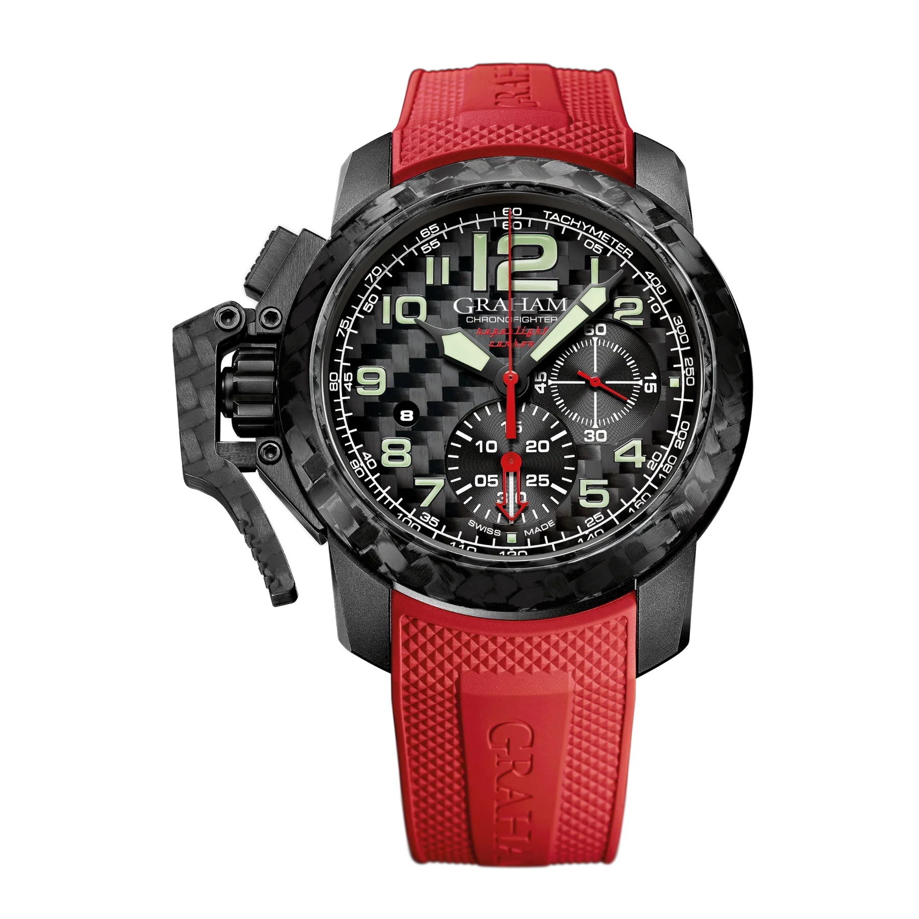 Graham Chronofighter Superlight Red Black Watch