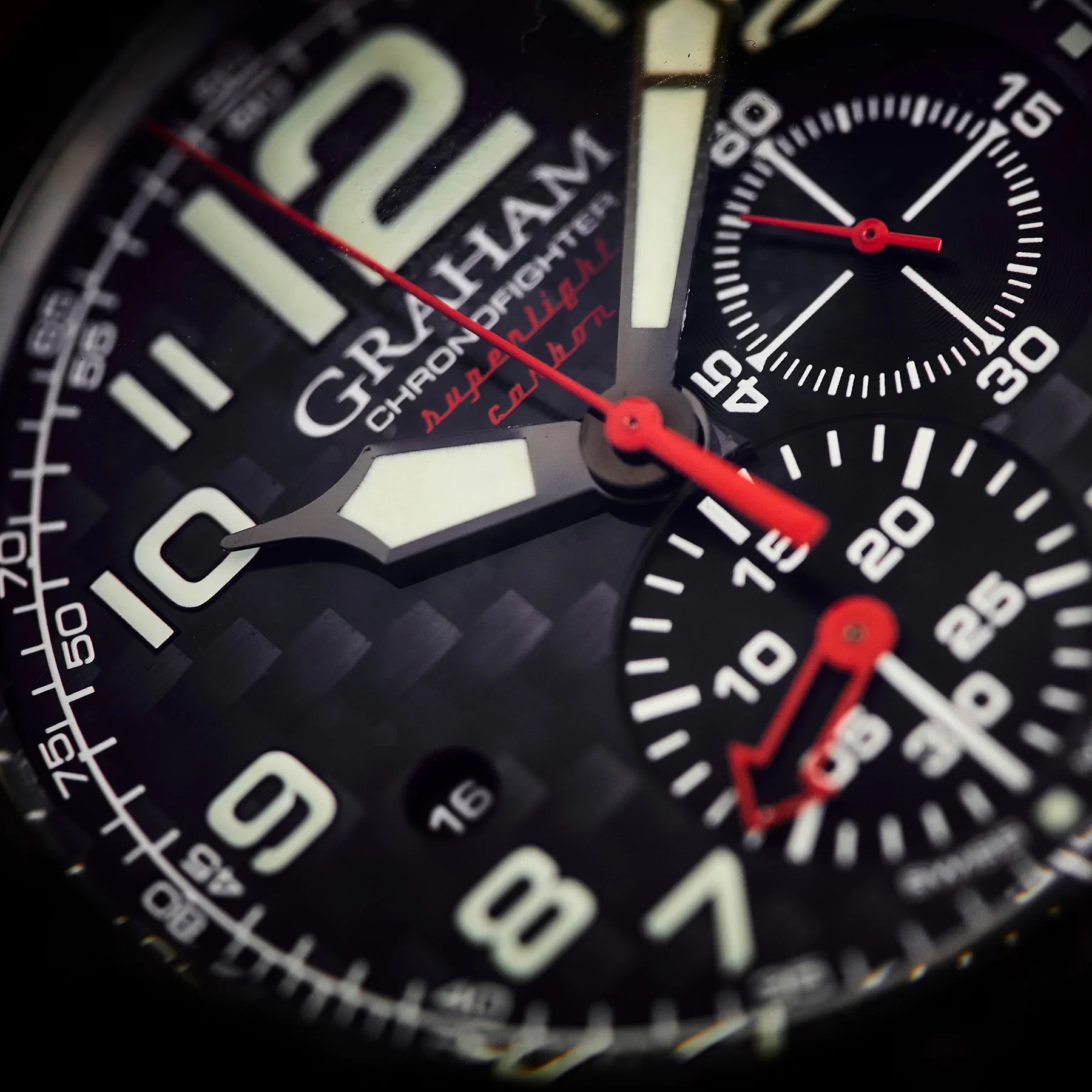 Graham Chronofighter Superlight Red Black Watch - Image 6