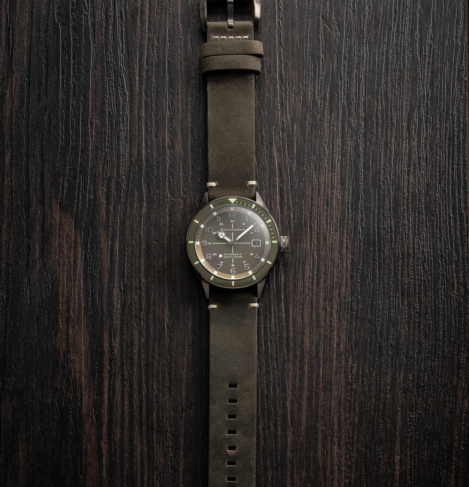 Spinnaker Men's Green Cahill Watch - Image 2