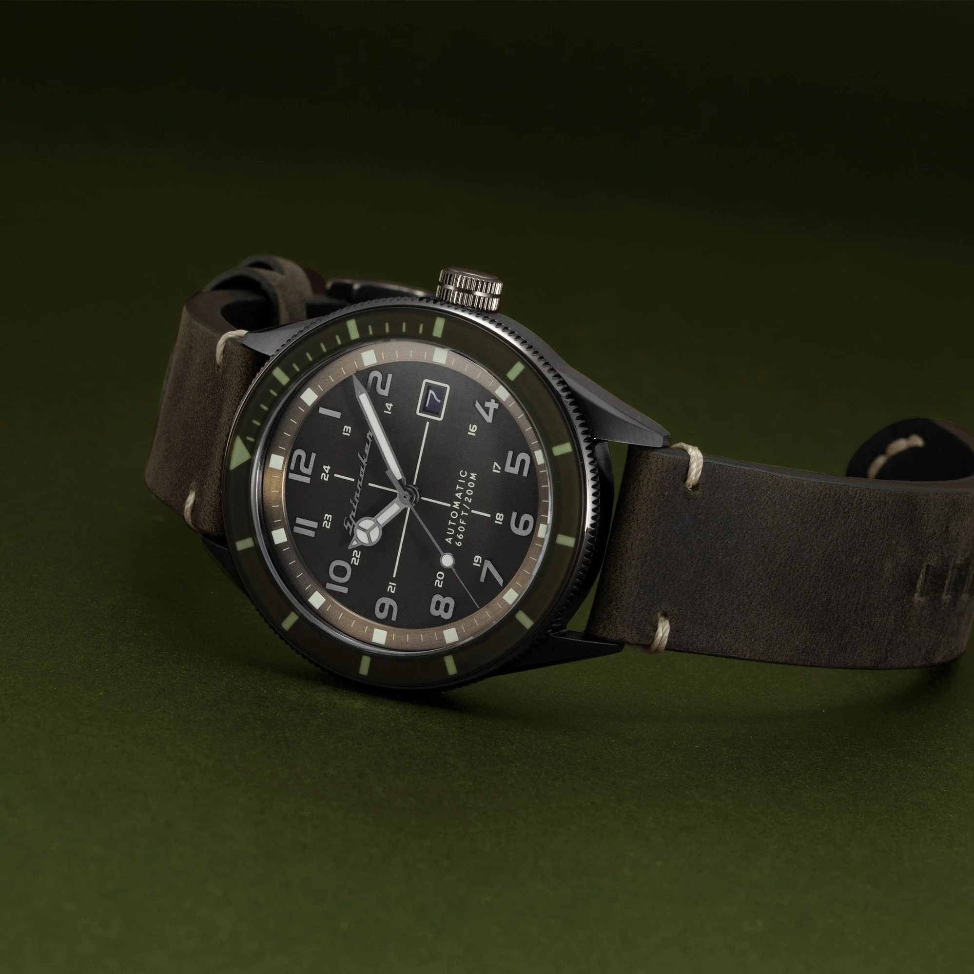 Spinnaker Men's Green Cahill Watch - Image 4