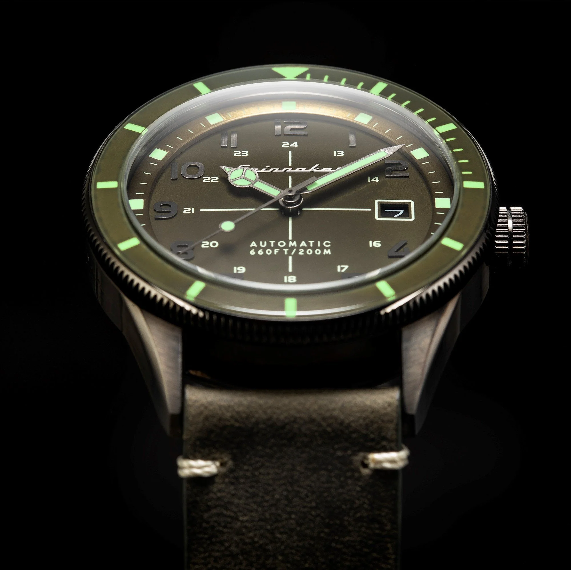 Spinnaker Men's Green Cahill Watch - Image 6