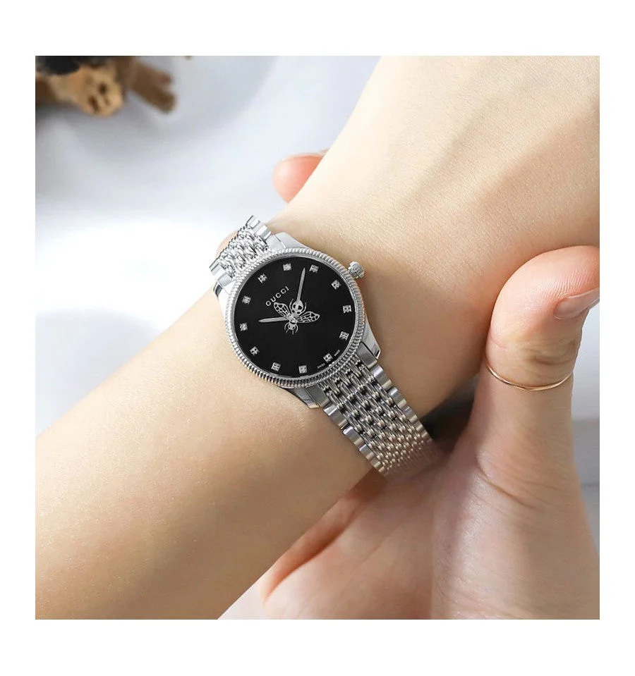 Gucci Ladies G-Timeless Silver Watch - Image 3