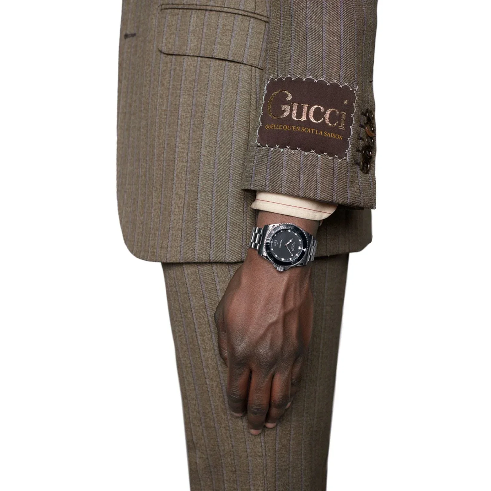 Gucci Watch Dive 40mm Silver Matte Black - Image 3