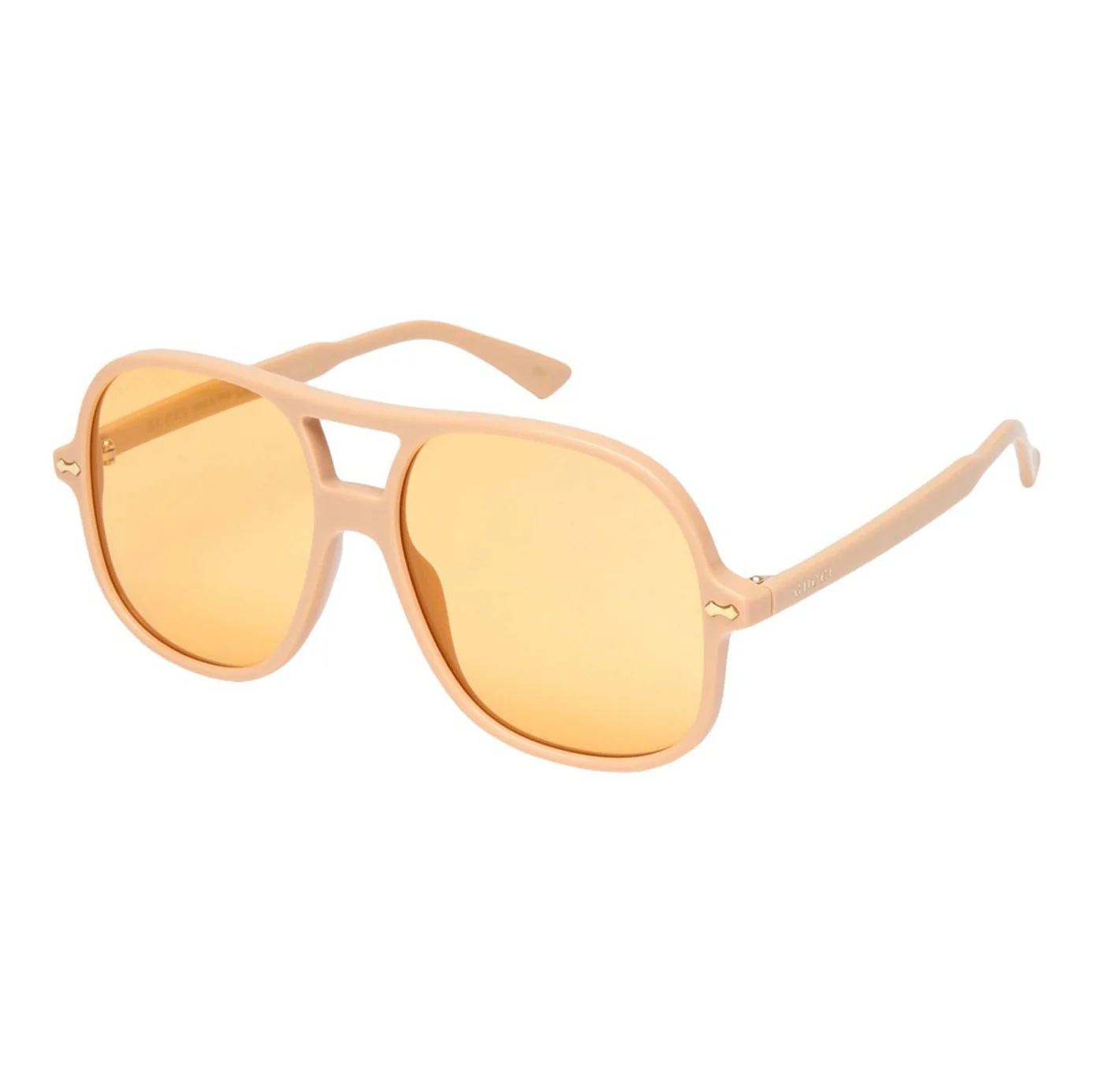 Gucci Unisex Sunglasses Oversized Pilot Pink
