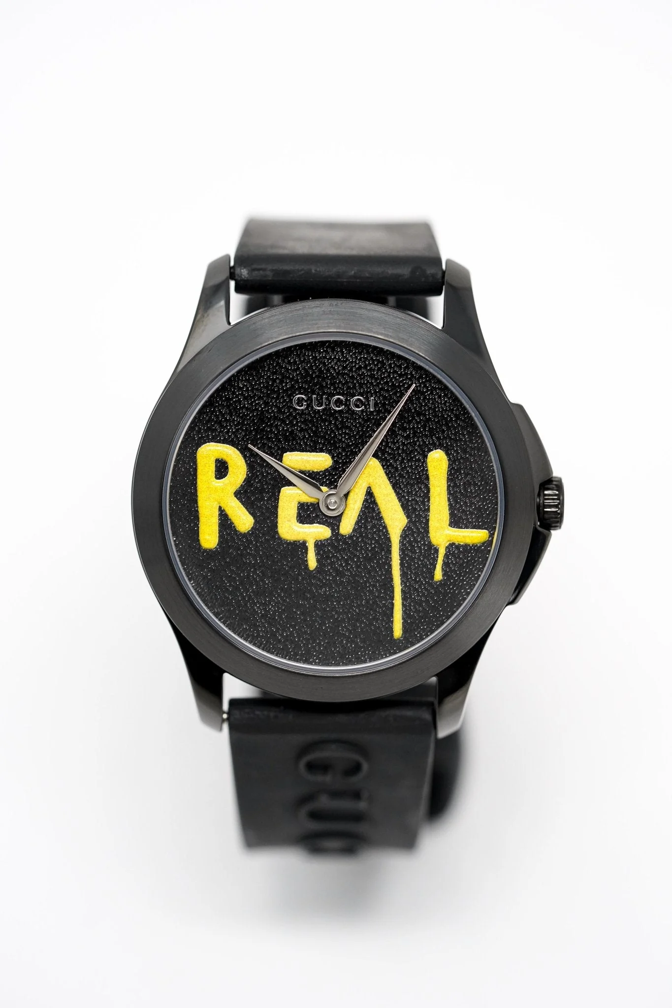 Gucci Watch G-Timeless 38mm Real Black Yellow