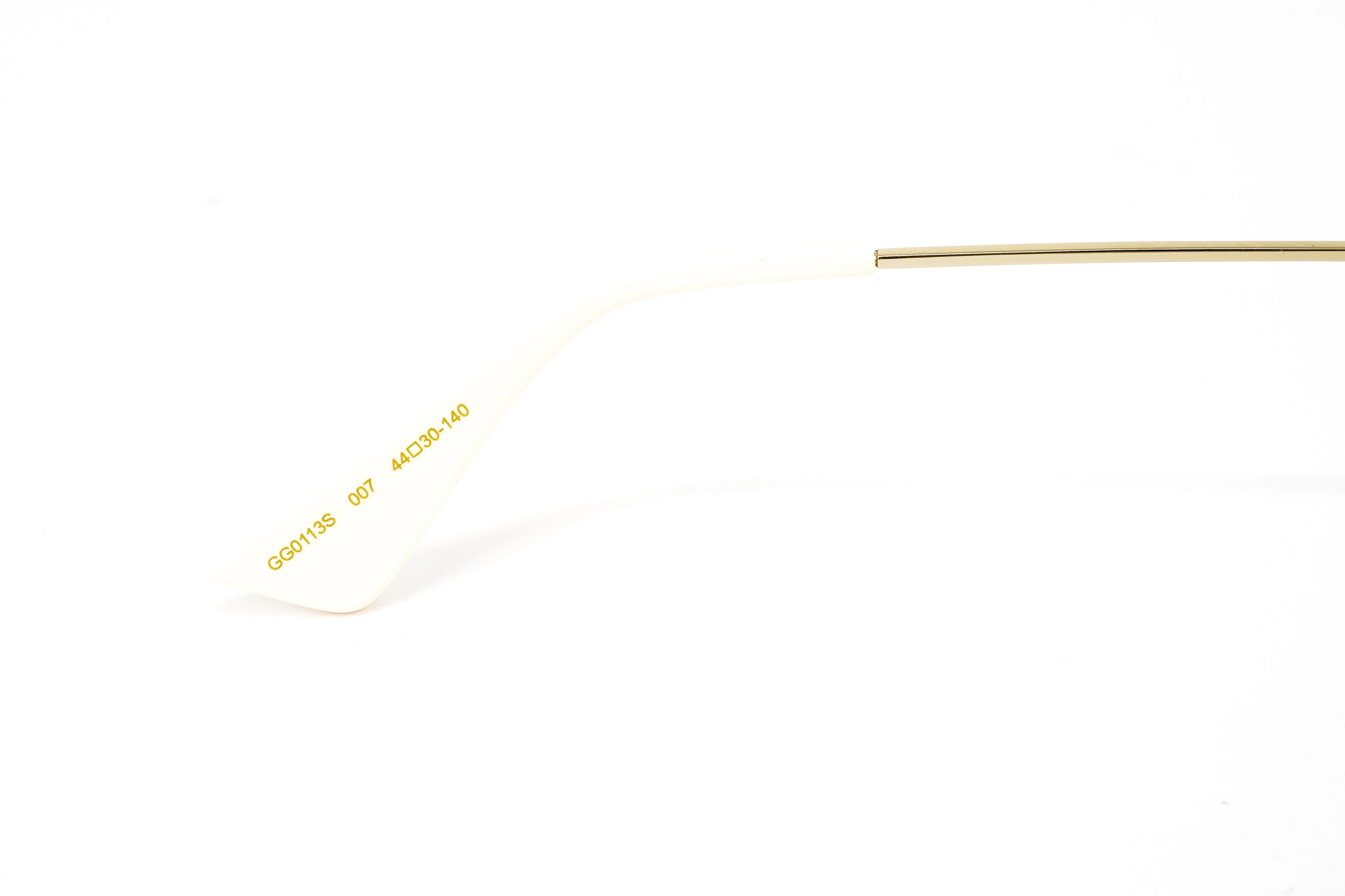 Gucci Women's Sunglasses Oversized Round Gold Maison de l'Amour - Image 5