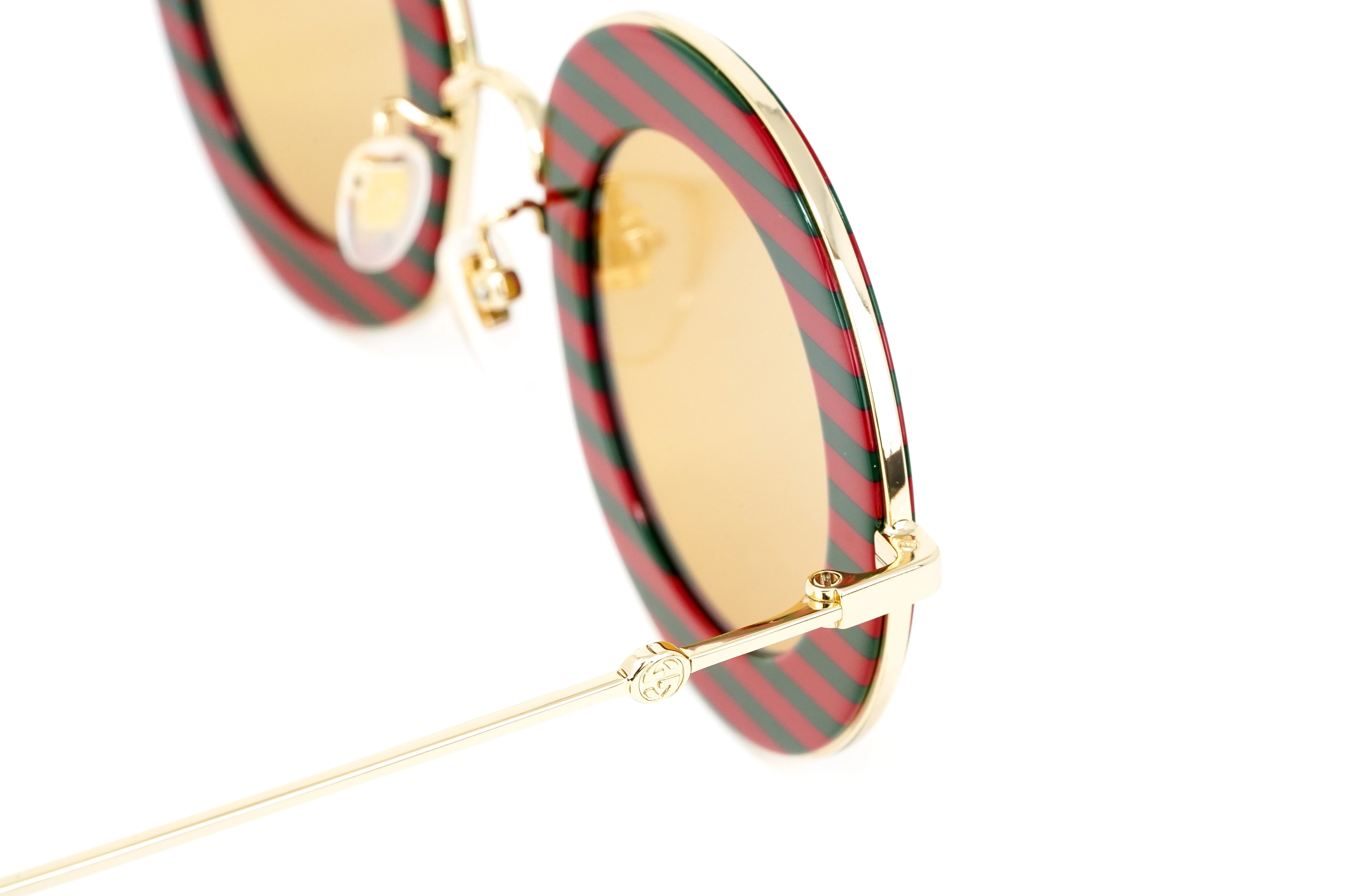 Gucci Women's Sunglasses Oversized Round Gold Maison de l'Amour - Image 6