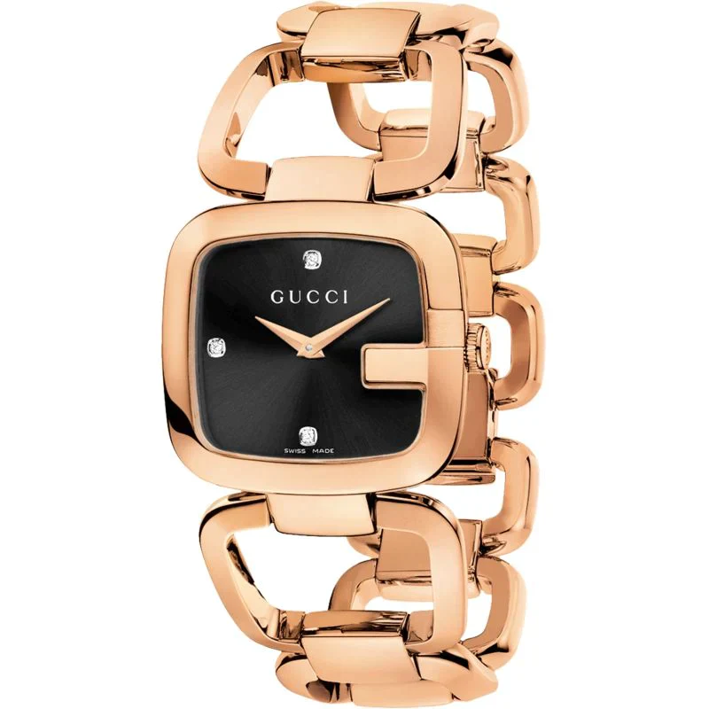 Gucci Ladies G-Gucci Rose Gold Watch