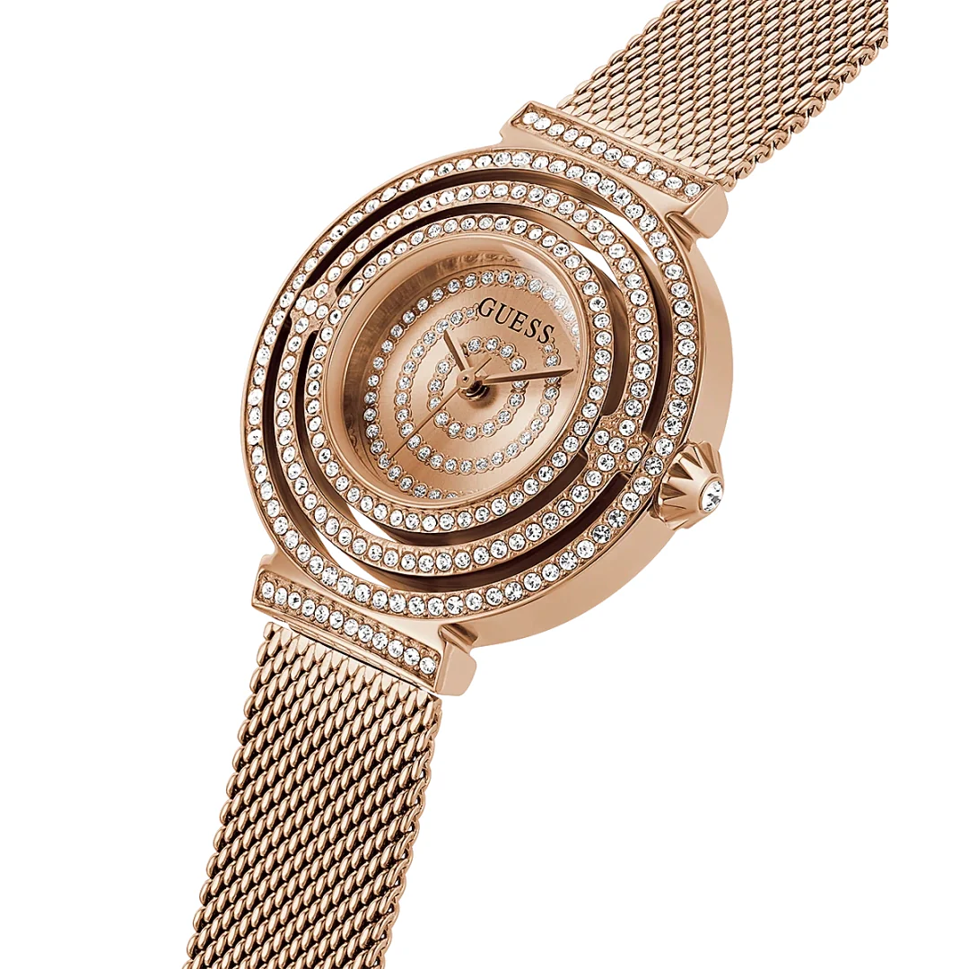 Guess Dream Ladies Rose Gold Watch - Image 4
